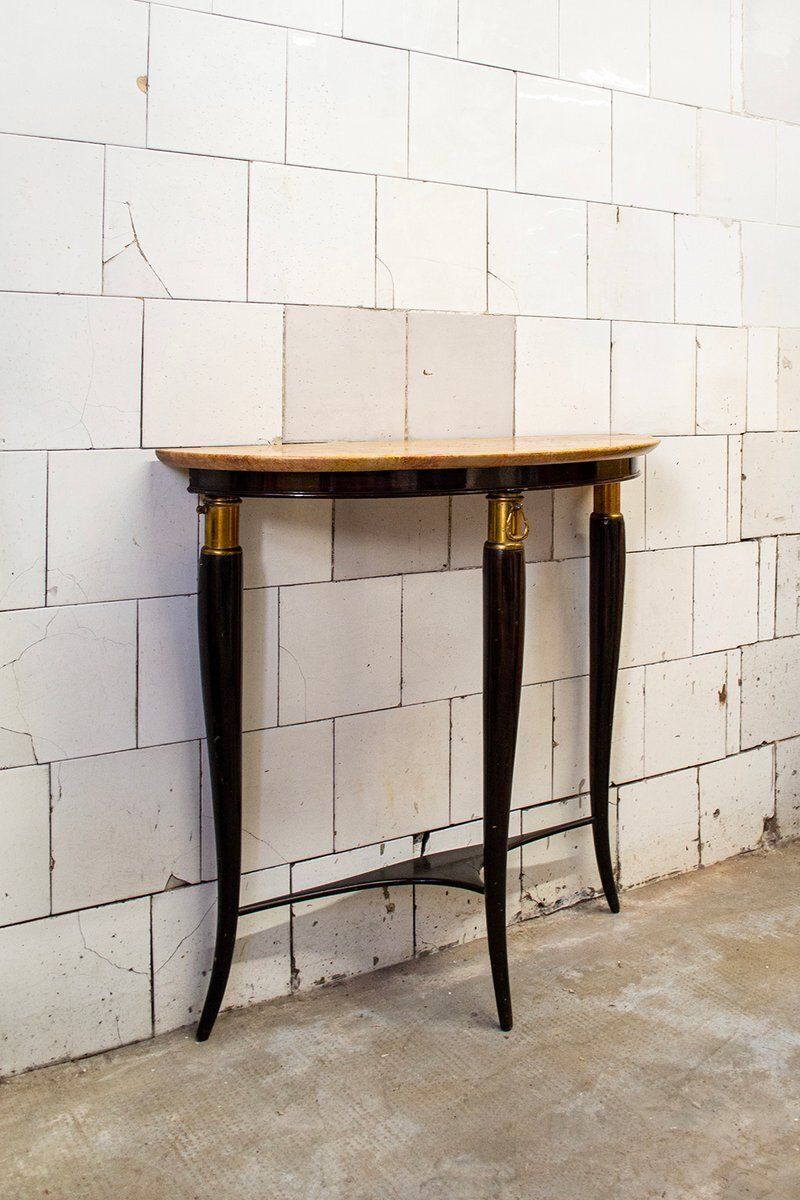 Teak Console Table Attributed To Osvaldo Borsani, Italy, 1950s