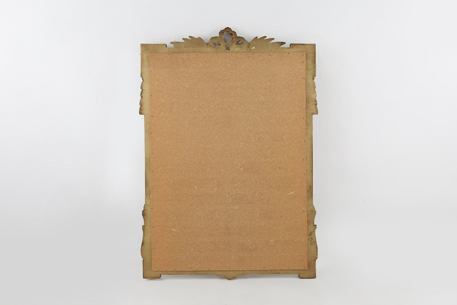 1660.0 Baroque Gilt Carved Wooden Wall Mirror, Belgium 1950s photo
