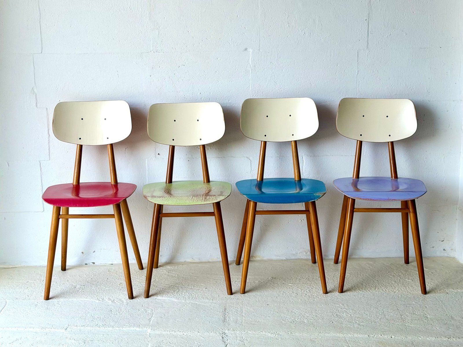 Bistrostoelen van Ton, 1960, set van 4 photo for sale