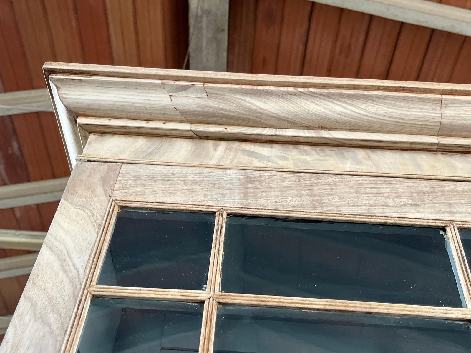 photo vinterior 18th Century English Georgian Bleached Mahogany Secretary Bookcase