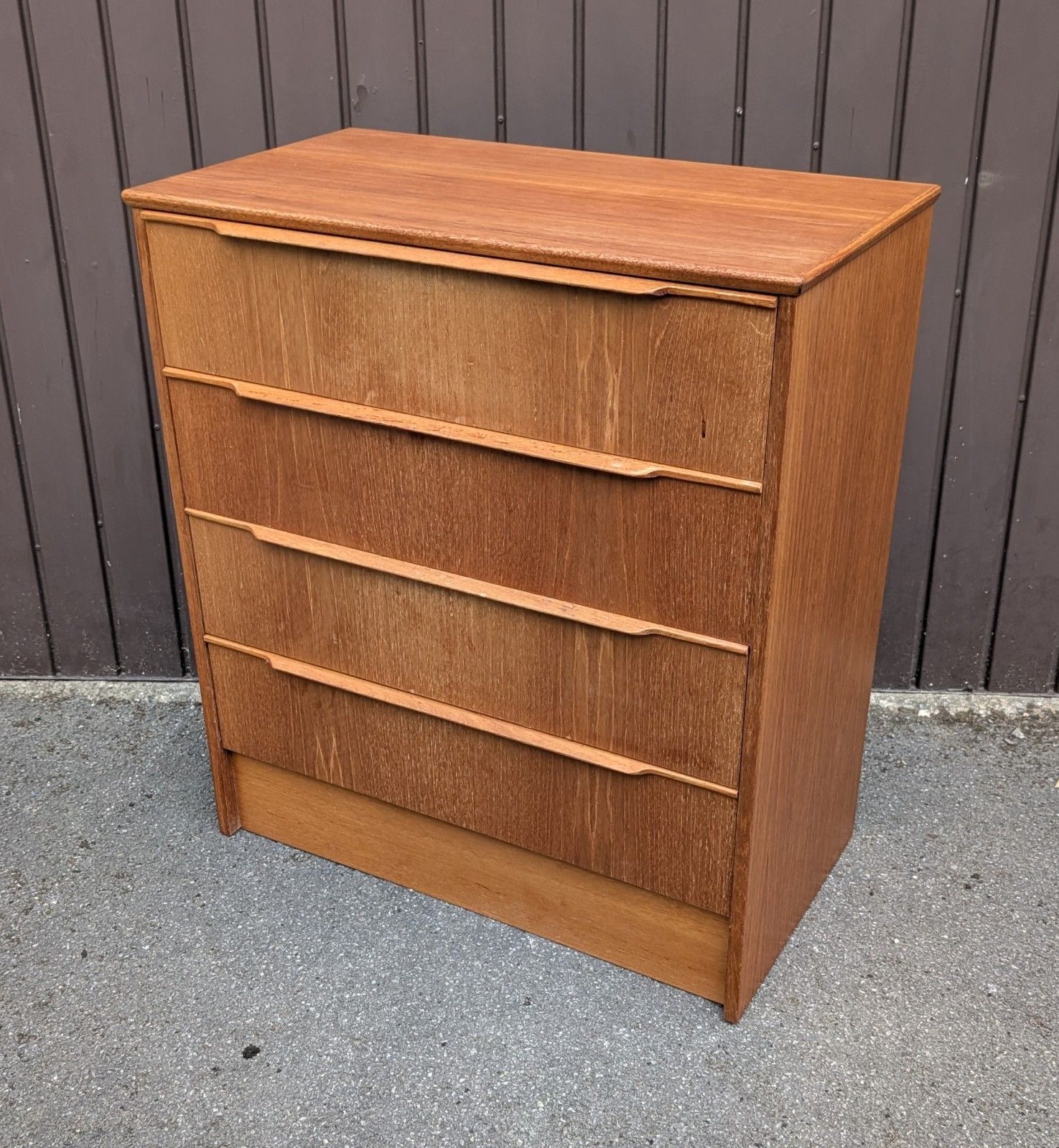 Danish Steen Teak Chest Of Drawers Mid Century Vintage 50s 60s 70s Scandi Retro