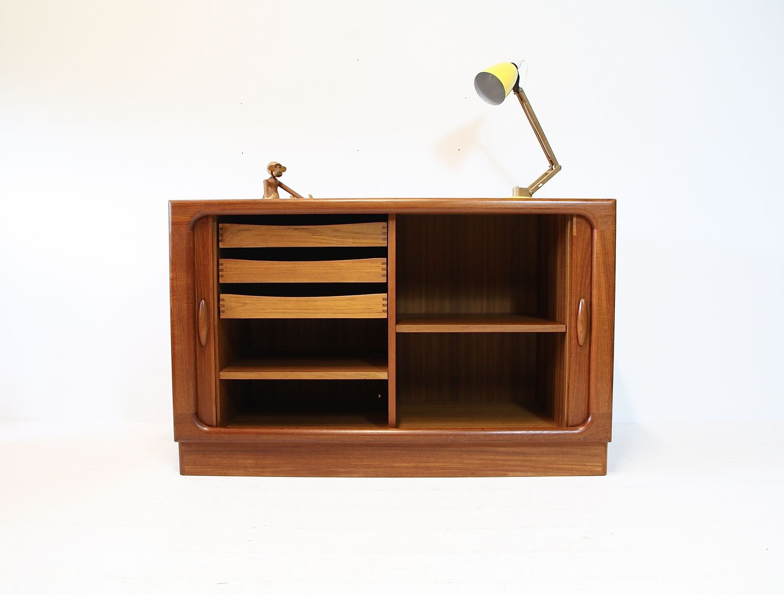 Dyrlund Tambour Teak Sideboard   Mid Century Danish 1960s photo Furniture
