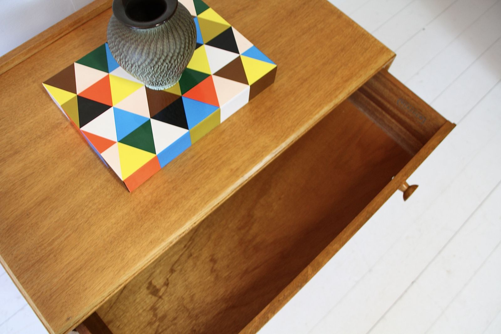 Vintage Oak Chest Of Drawers By Meredew 1960 photo Furniture