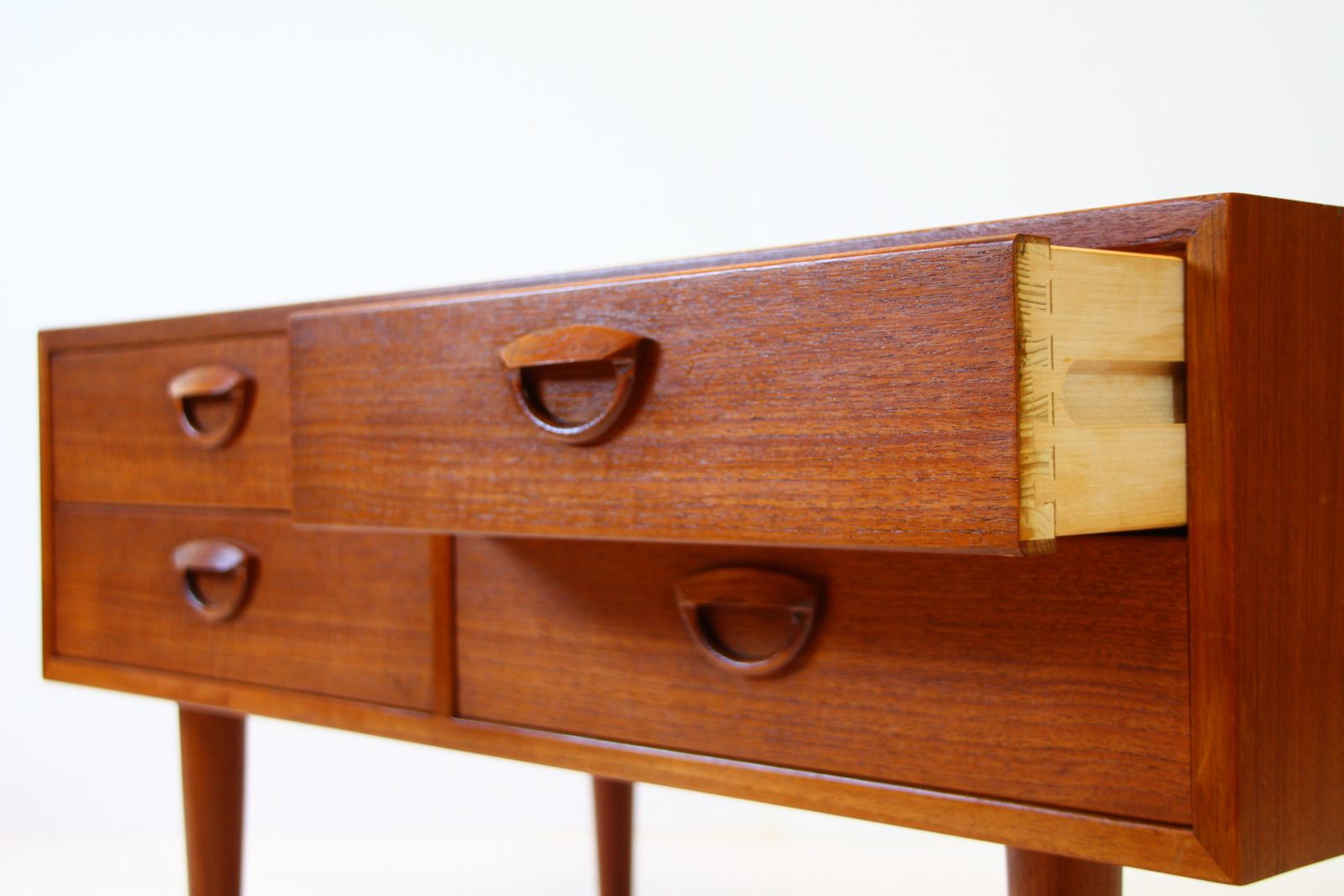 Kai Kristiansen Low Drawers In Teak Danish Mid Century Modern 1958 photo 685.0