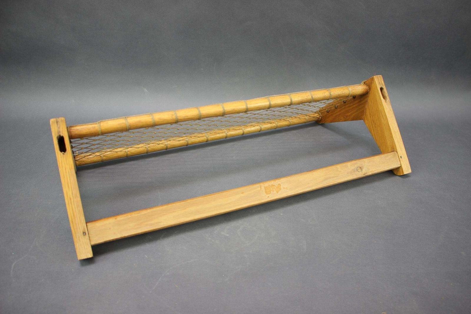 Mid Century Wall Mounted Coat Rack And Shelf, Czechoslovakia, 1950s photo buy