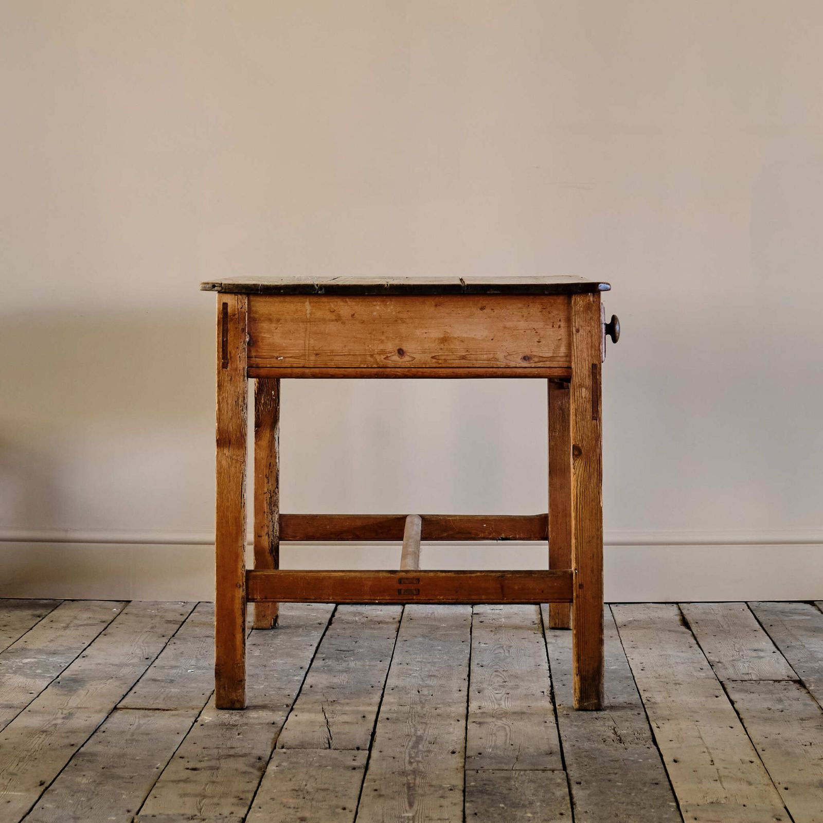 1700.0 19th Century Pine Dairy Table photo
