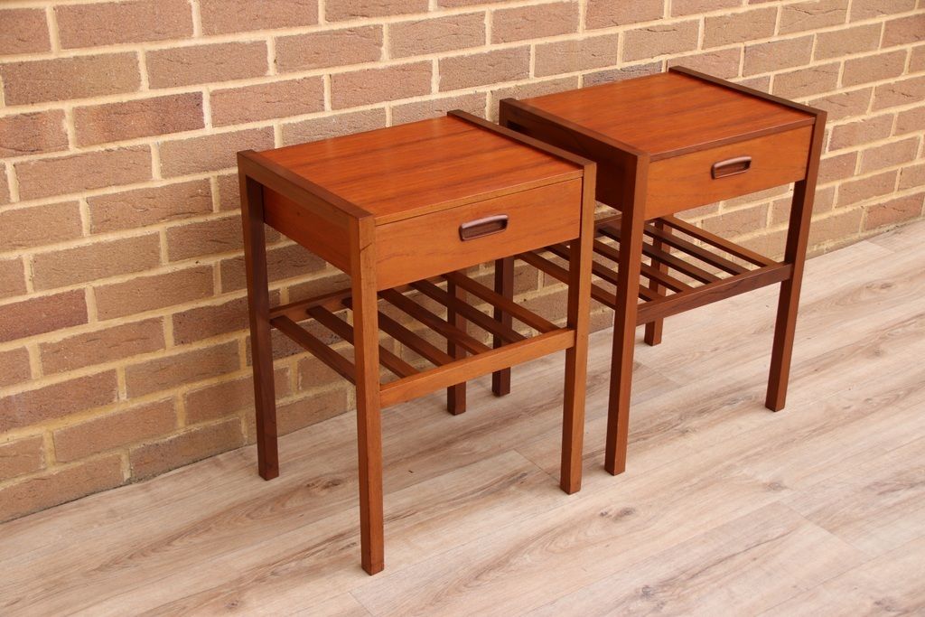 Pair Of Myers Mid Century Bedside Tables photo furniture