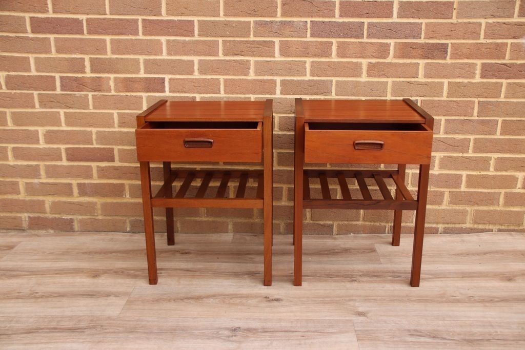 Pair Of Myers Mid Century Bedside Tables photo Furniture