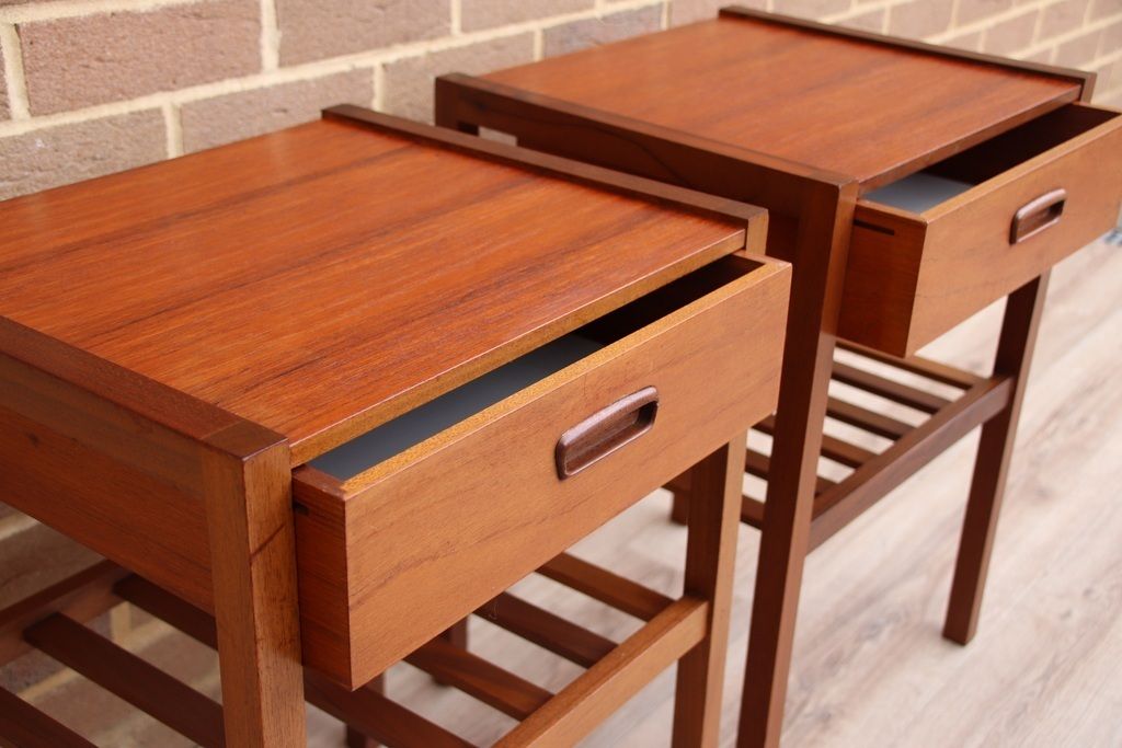 photo furniture Pair Of Myers Mid Century Bedside Tables