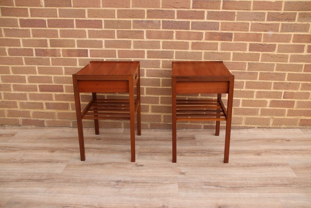 Furniture Pair Of Myers Mid Century Bedside Tables photo