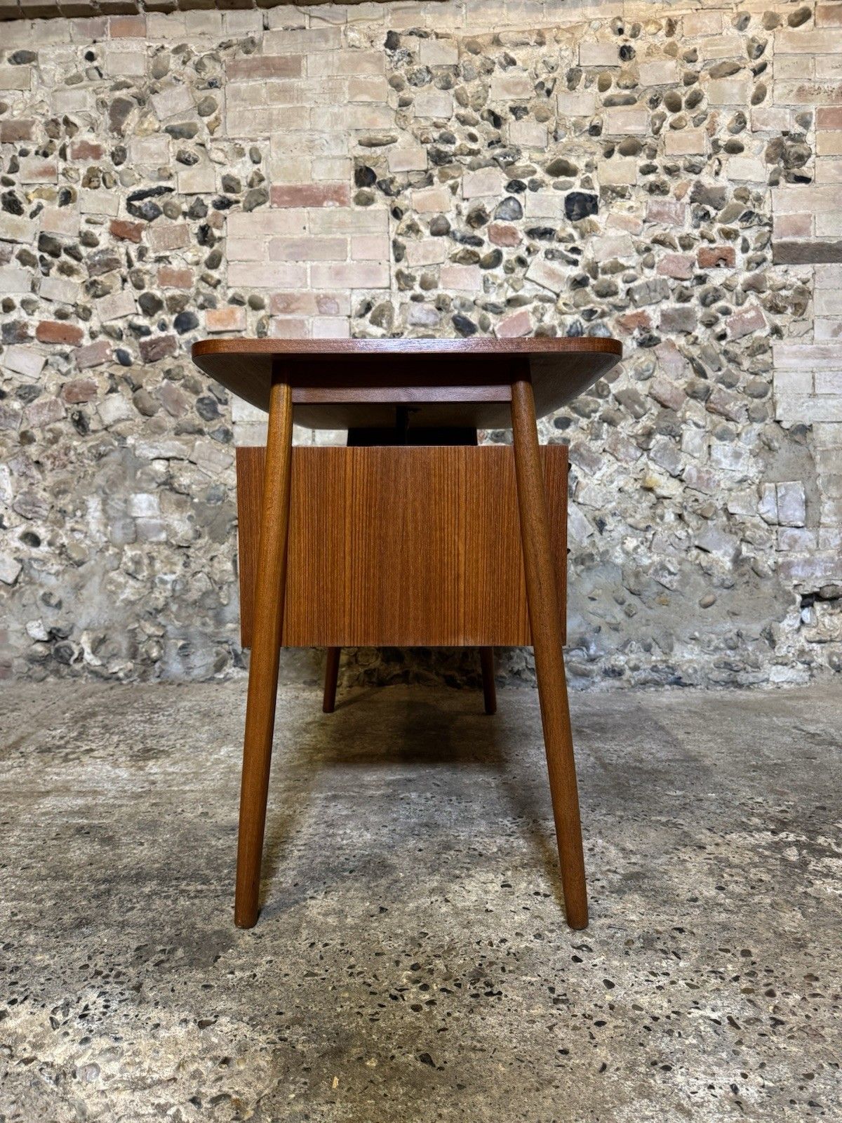 photo furniture 🚛 Vintage Mid Century Small Danish Teak Desk By Gunnar Nielsen For Tibergaard