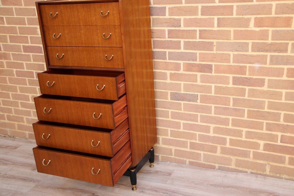 G Plan E Gomme Mid Century Teak Wood Chest Of Drawers photo vinterior