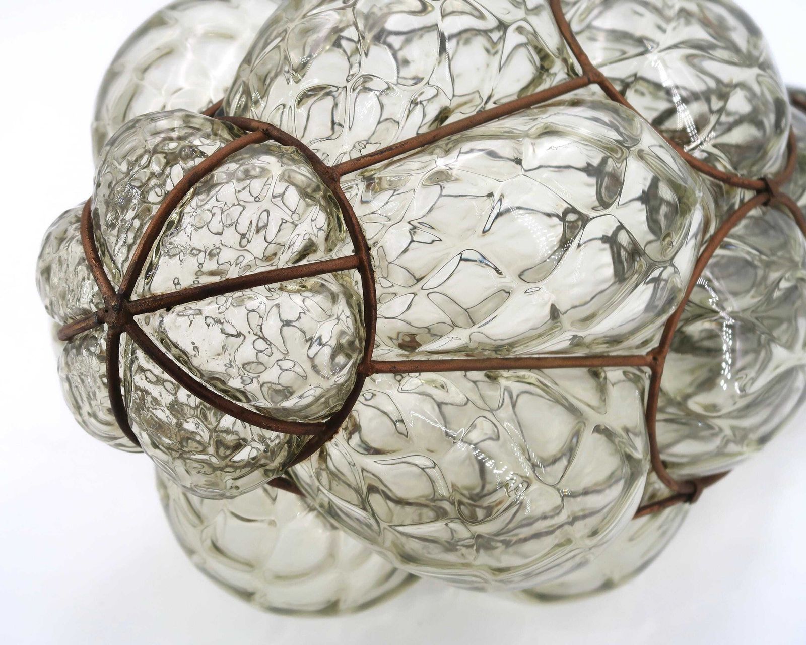 Venetian Murano Lantern Ceiling Light, 1970s / Italian Decor, Cage, Lighting Pendant Boho Chic Bohemian, Home Decor photo buy