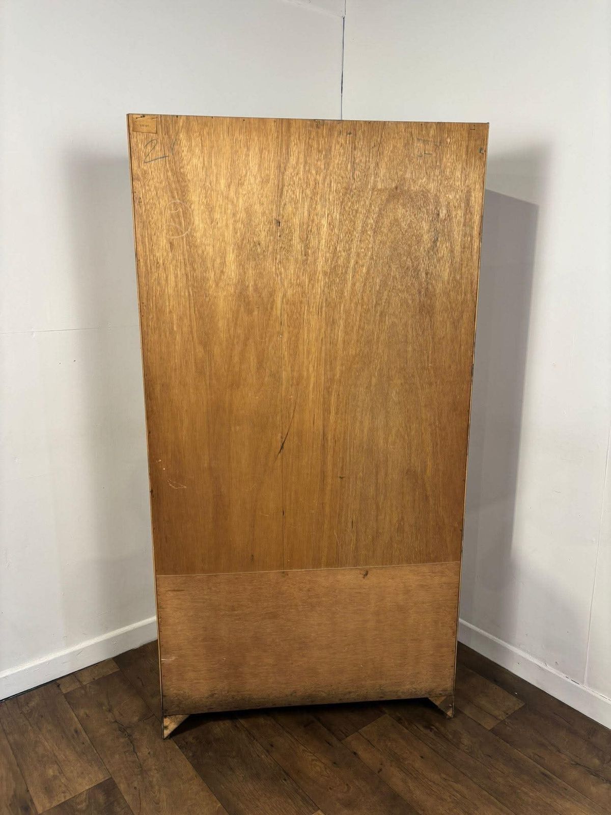 photo vinterior 1950's Vintage Walnut Gents Wardrobe