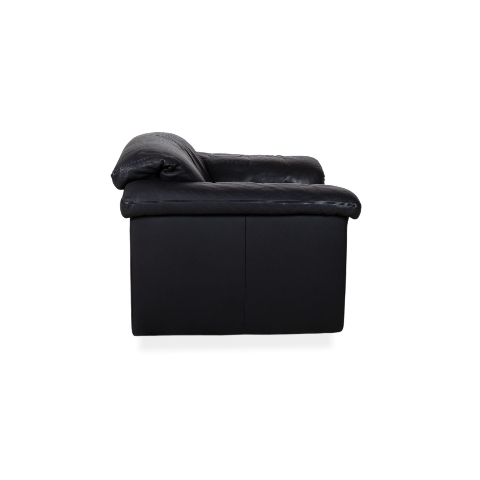 Fauteuil Rolf Benz 4000 en cuir noir photo vintage