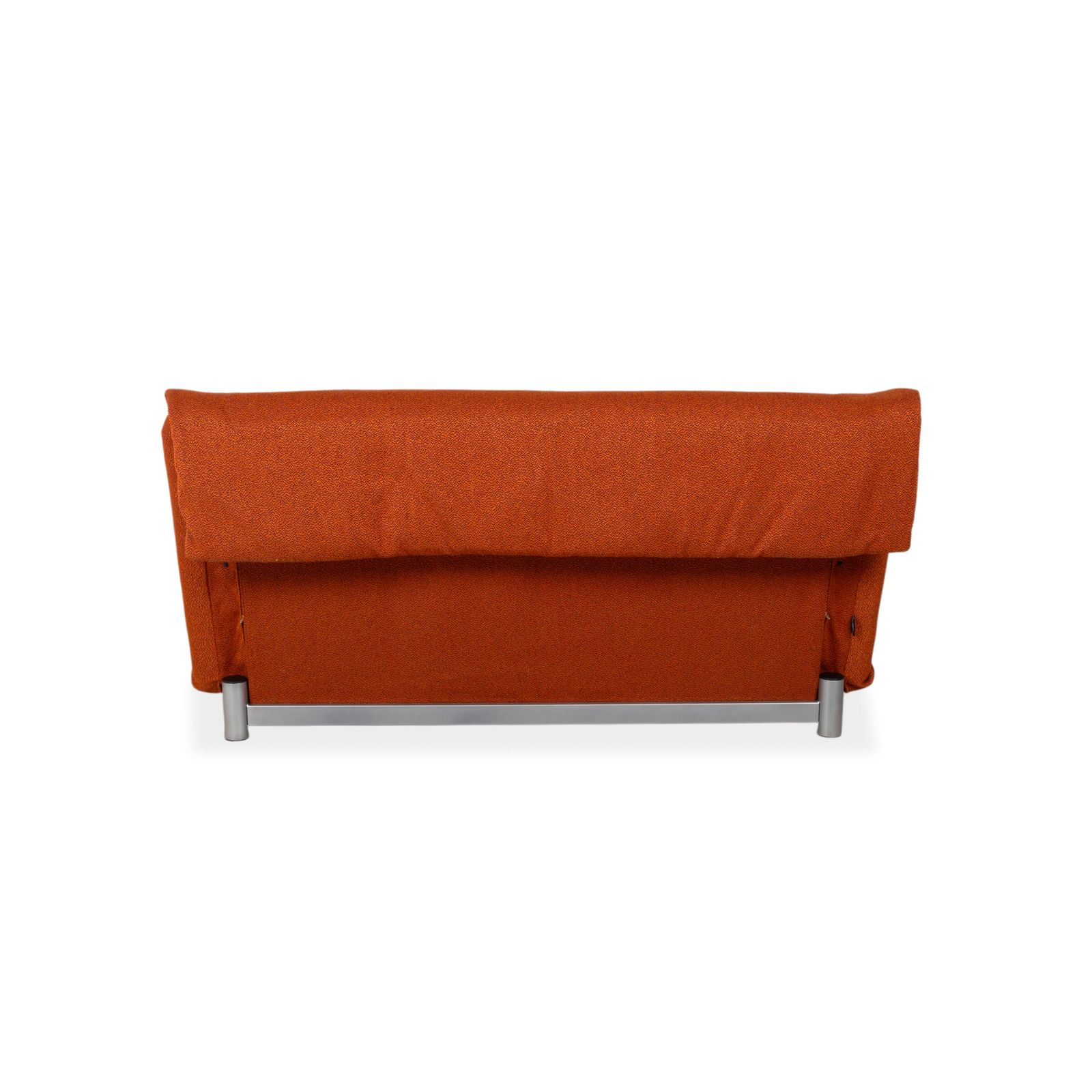 Canapé convertible manuel 3 places Ligne Roset Multy en tissu gris, structure argentée photo vintage