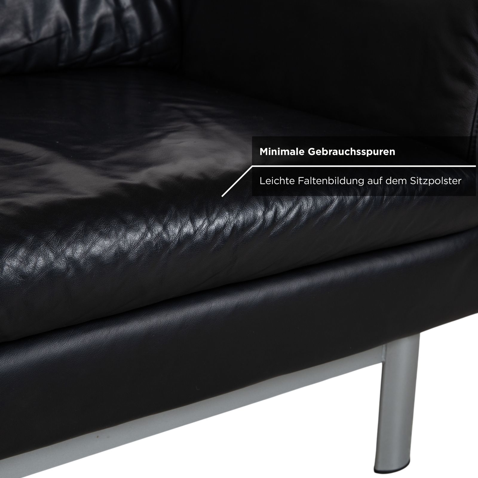 photo furniture Canapé compact en cuir Ewald Schillig Columbo au confort fonctionnel