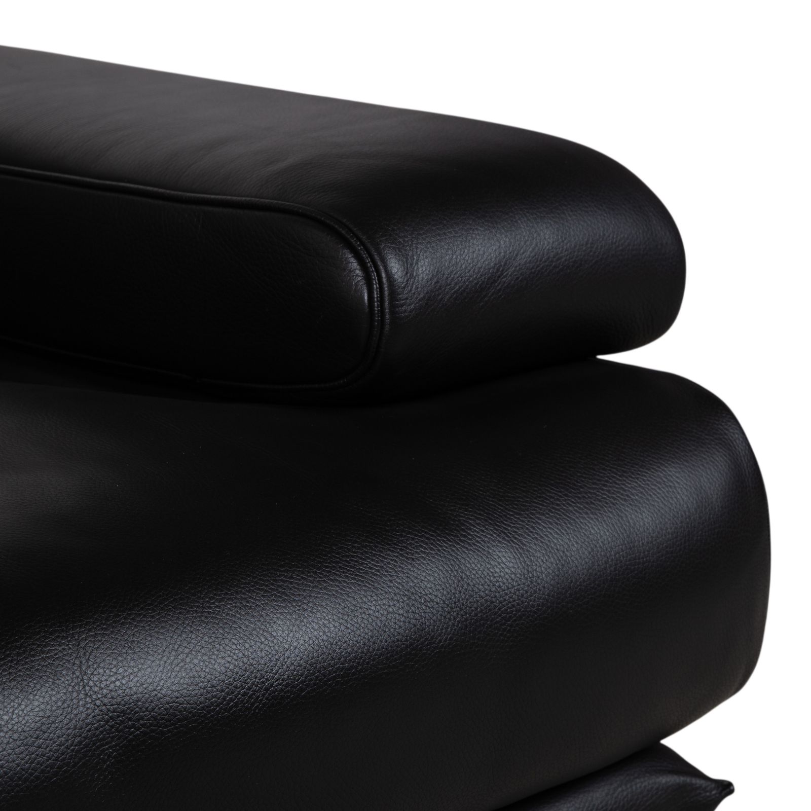 Canapé 2 places en cuir Rolf Benz 6500 noir, fonction manuelle photo Mobilier