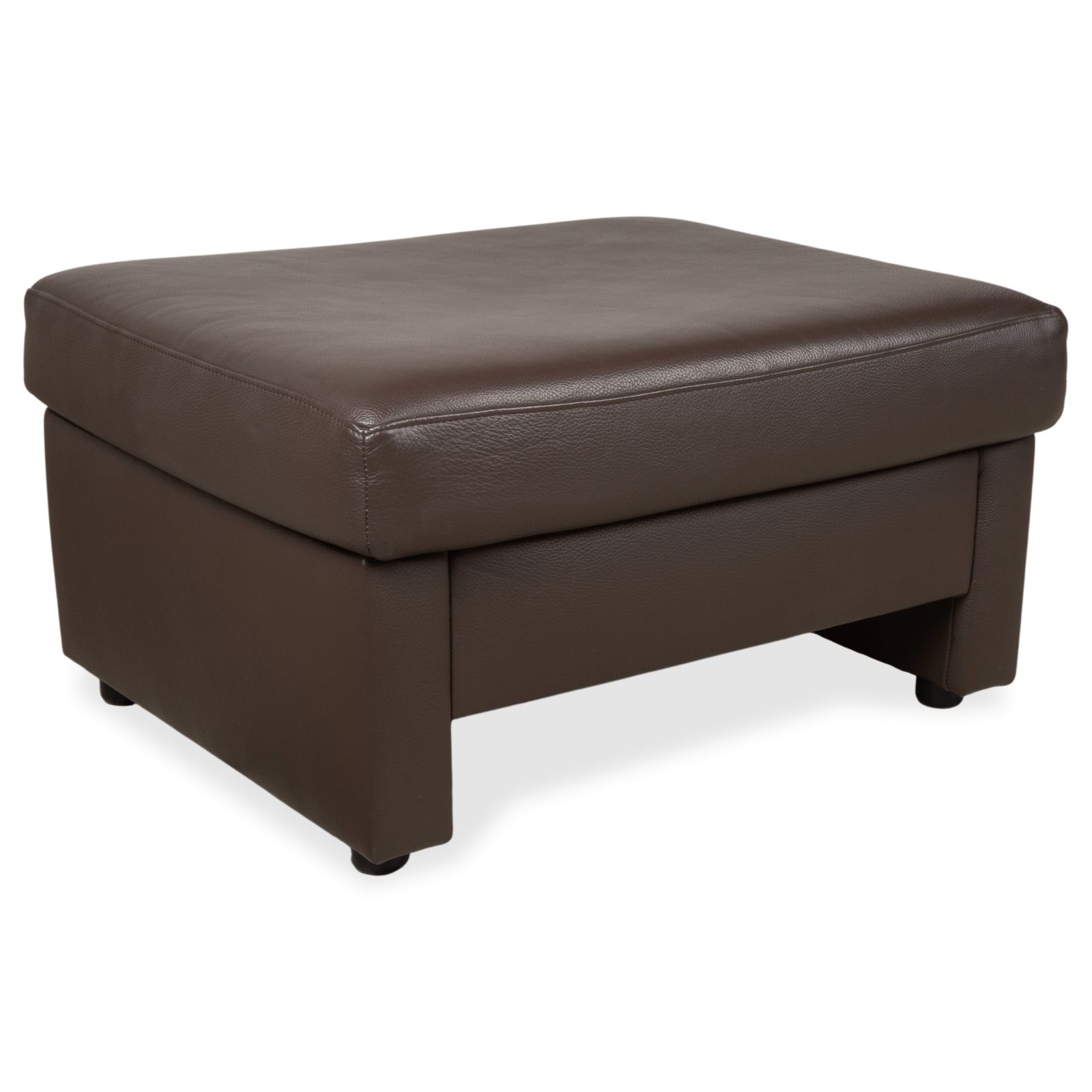 Tabouret Ewald Schillig Concept Plus en cuir, brun gris moka