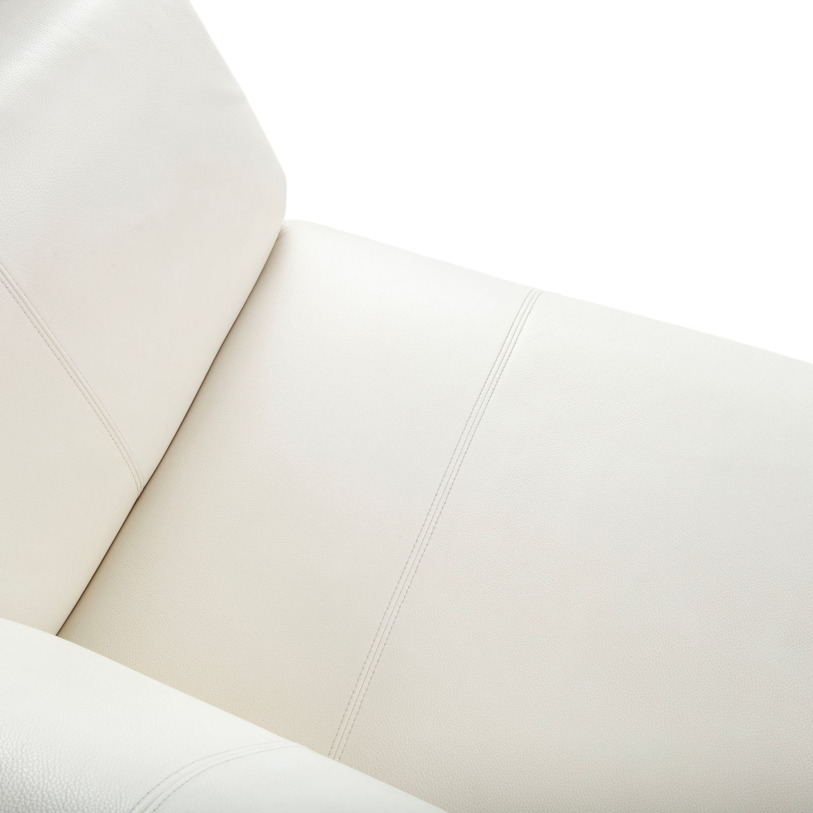 Rolf Benz 322 driezitsbank – leer, wit/crème photo buy