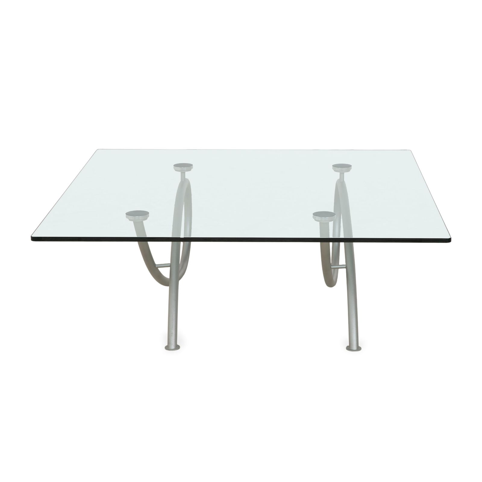 Table basse Rolf Benz en verre, argentée photo buy