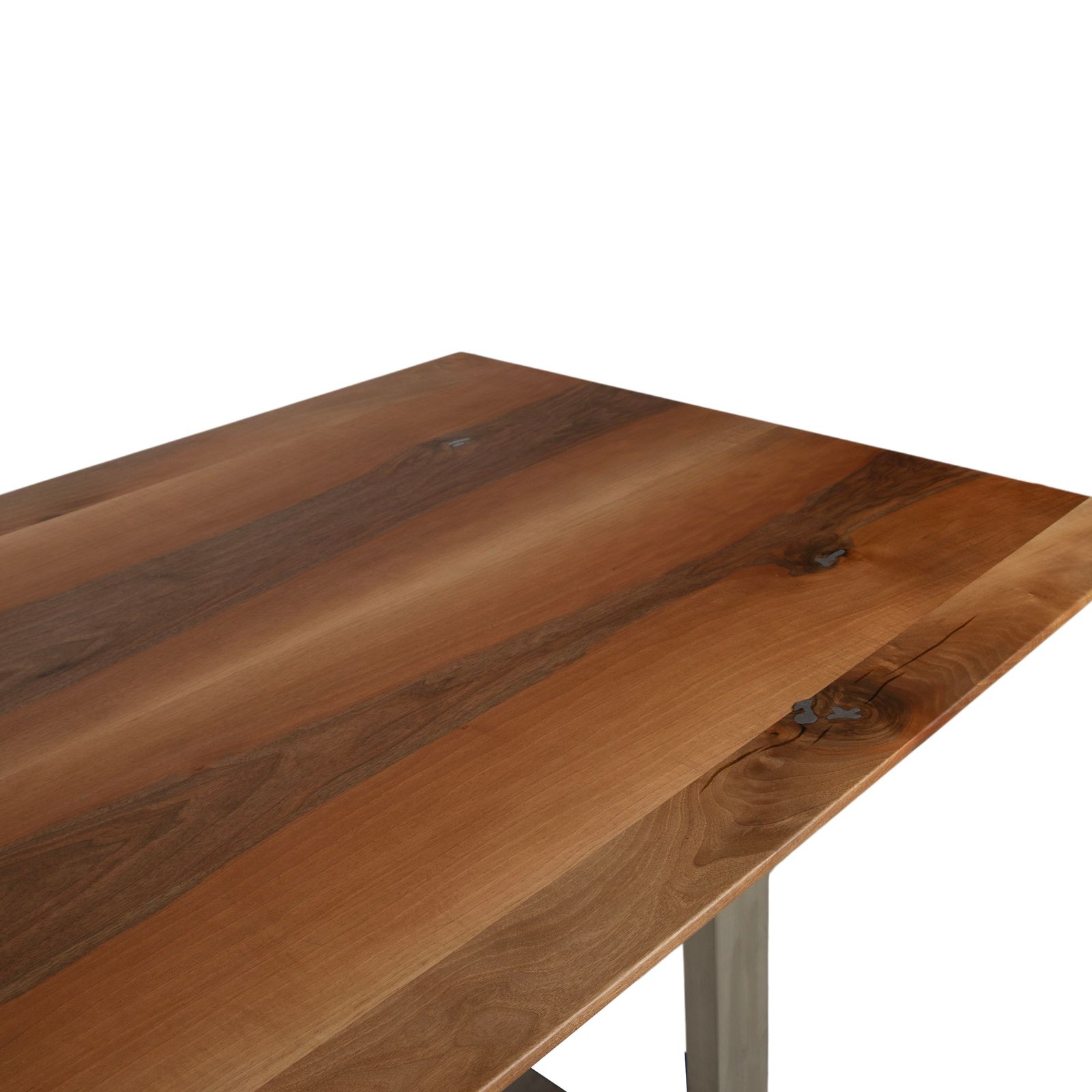 Table à manger Rott Woodart en bois, marron, noyer massif, 240 x 100 cm photo vinterior