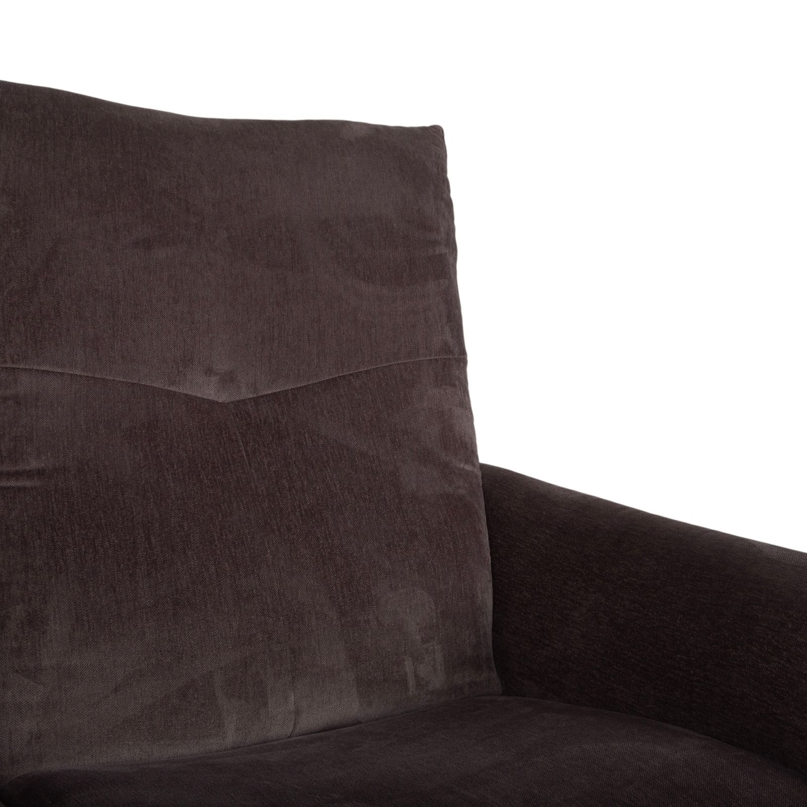 Canapé 2 places Mondo Varia 2057 en tissu gris taupe, à fonction manuelle photo vinterior