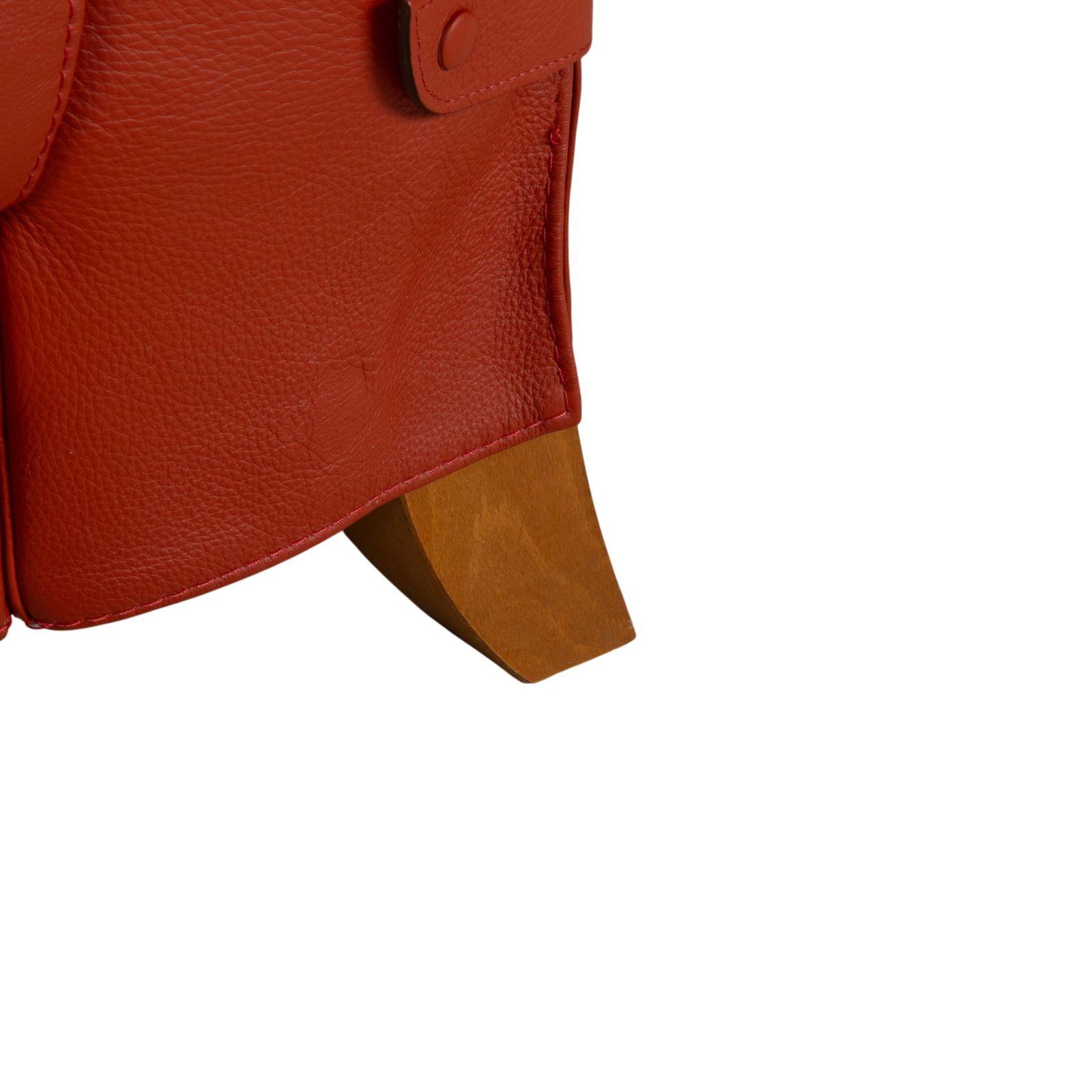 Natuzzi fauteuil, leer, rood photo vinterior