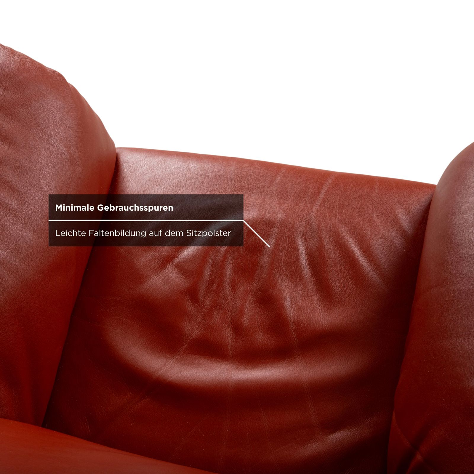 Natuzzi fauteuil, leer, rood photo buy