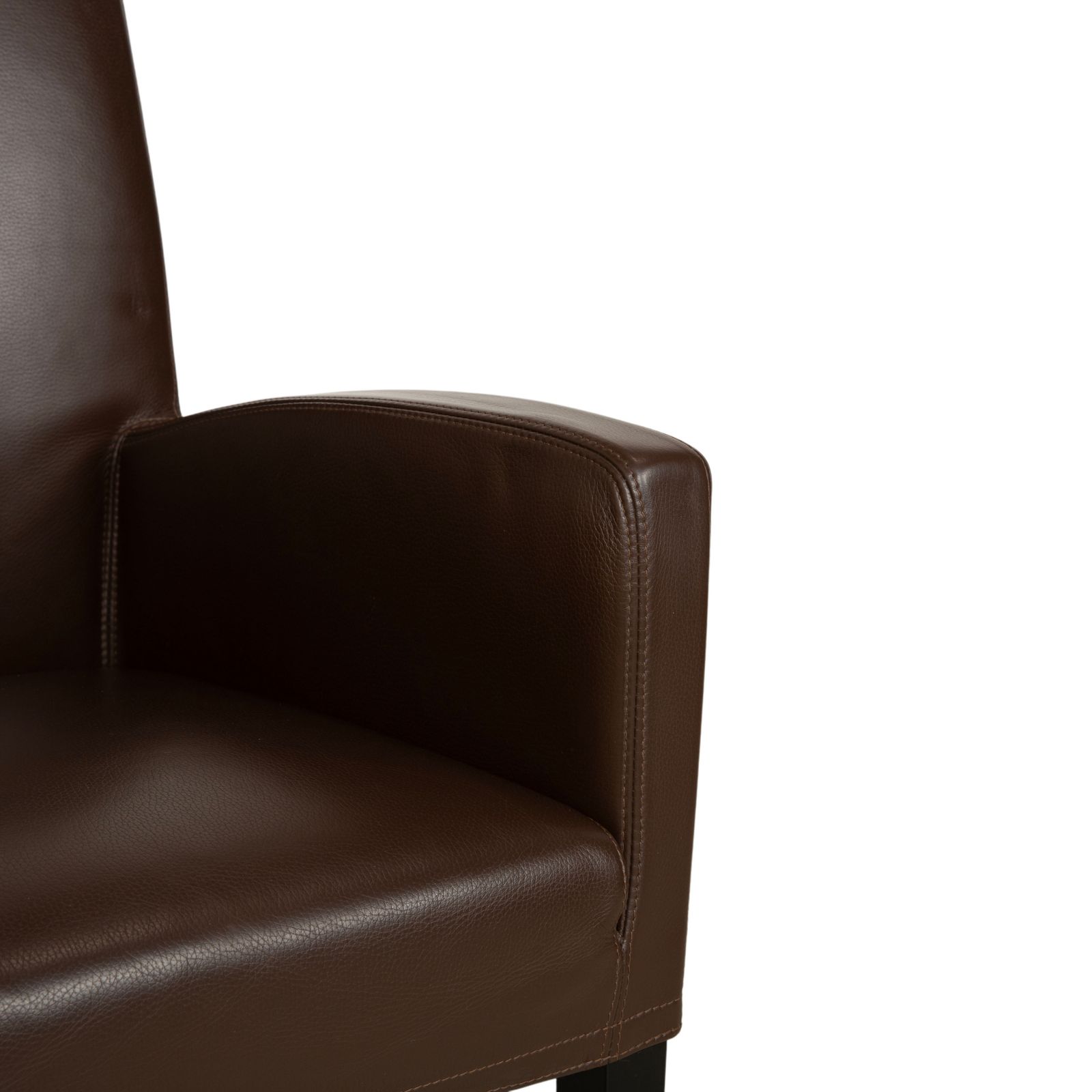 Set Of 6 Wittmann Berlin Leather Chairs, Brown/Dark Brown, For Dining Room photo Furniture