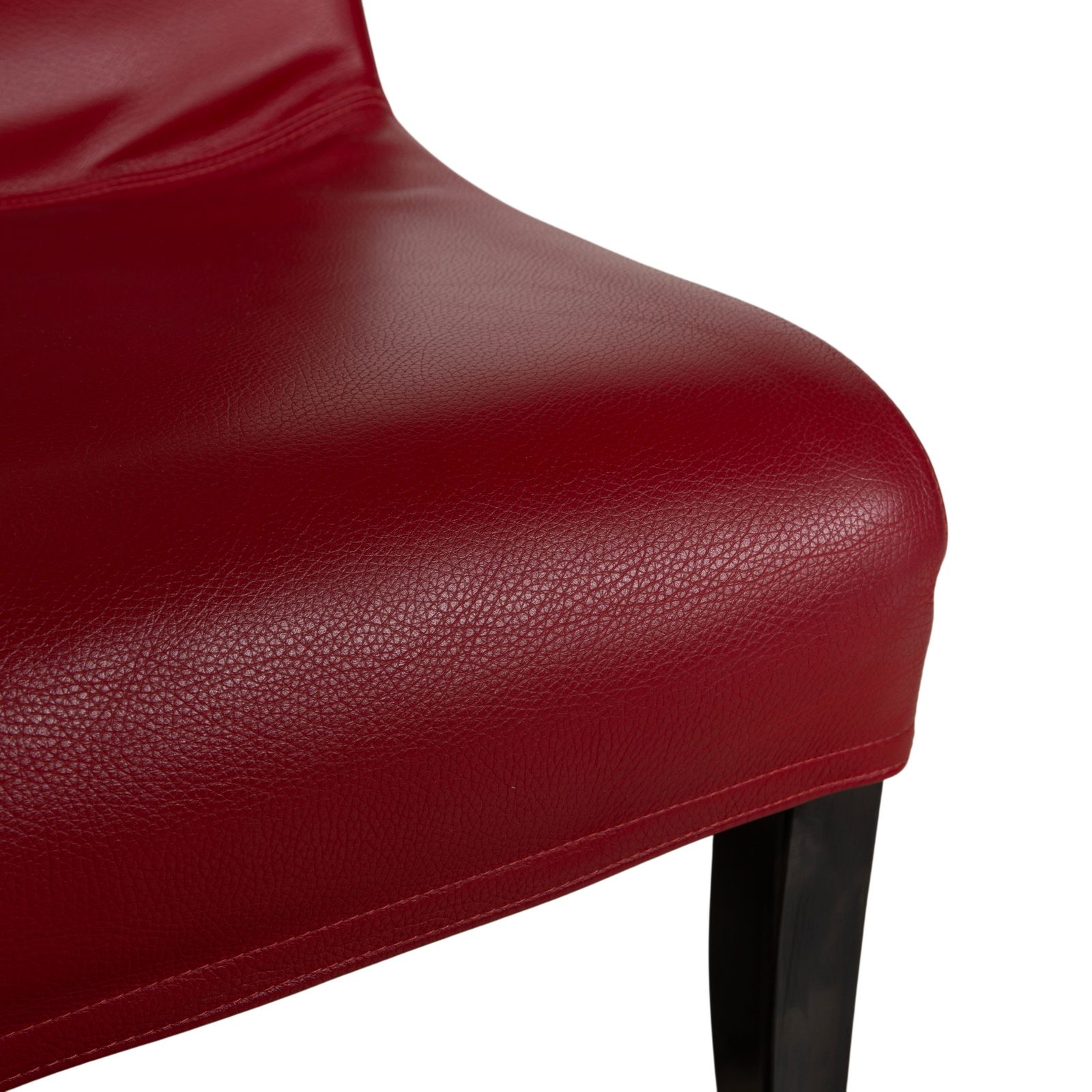 Lot de 6 chaises Wittmann Isis en cuir rouge, pour salle à manger photo Mobilier