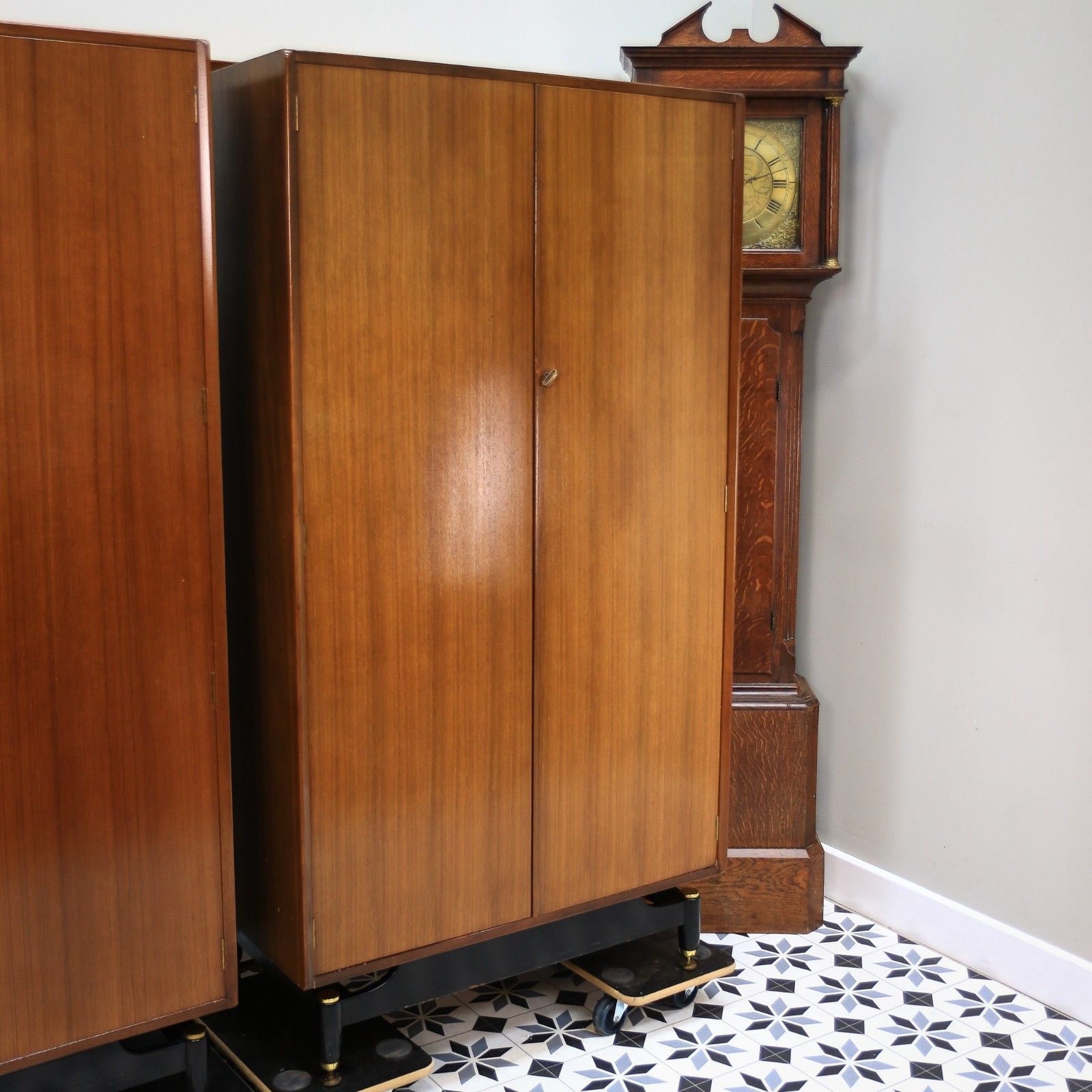 A Pair Of G Plan Tola And Black His And Hers Wardrobes Librenza Range 1960s photo for sale