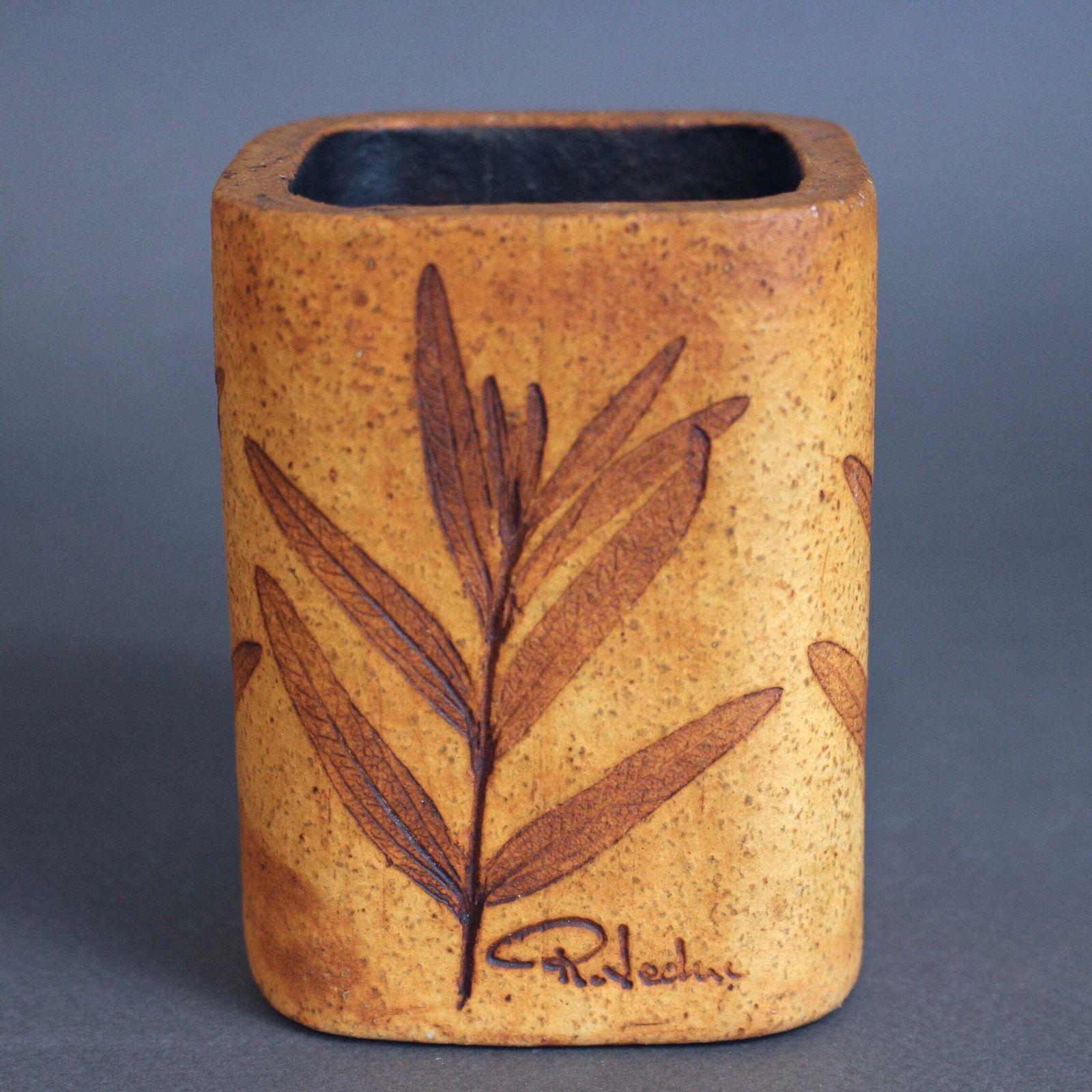 Vintage Stoneware Receptacle By Raymonde Leduc (Circa 1960s) photo furniture