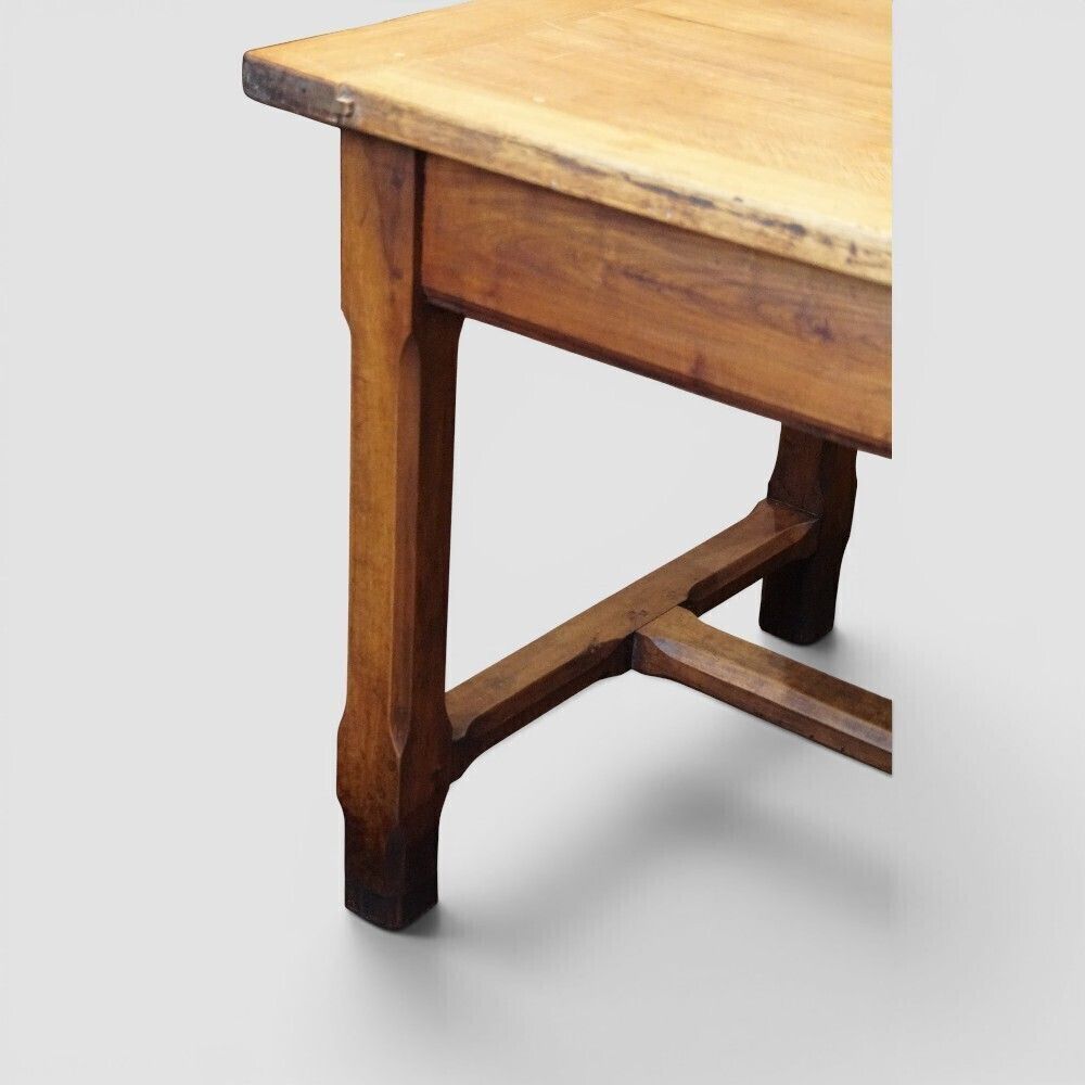 Antique Fruitwood Farmhouse Kitchen Table photo Furniture