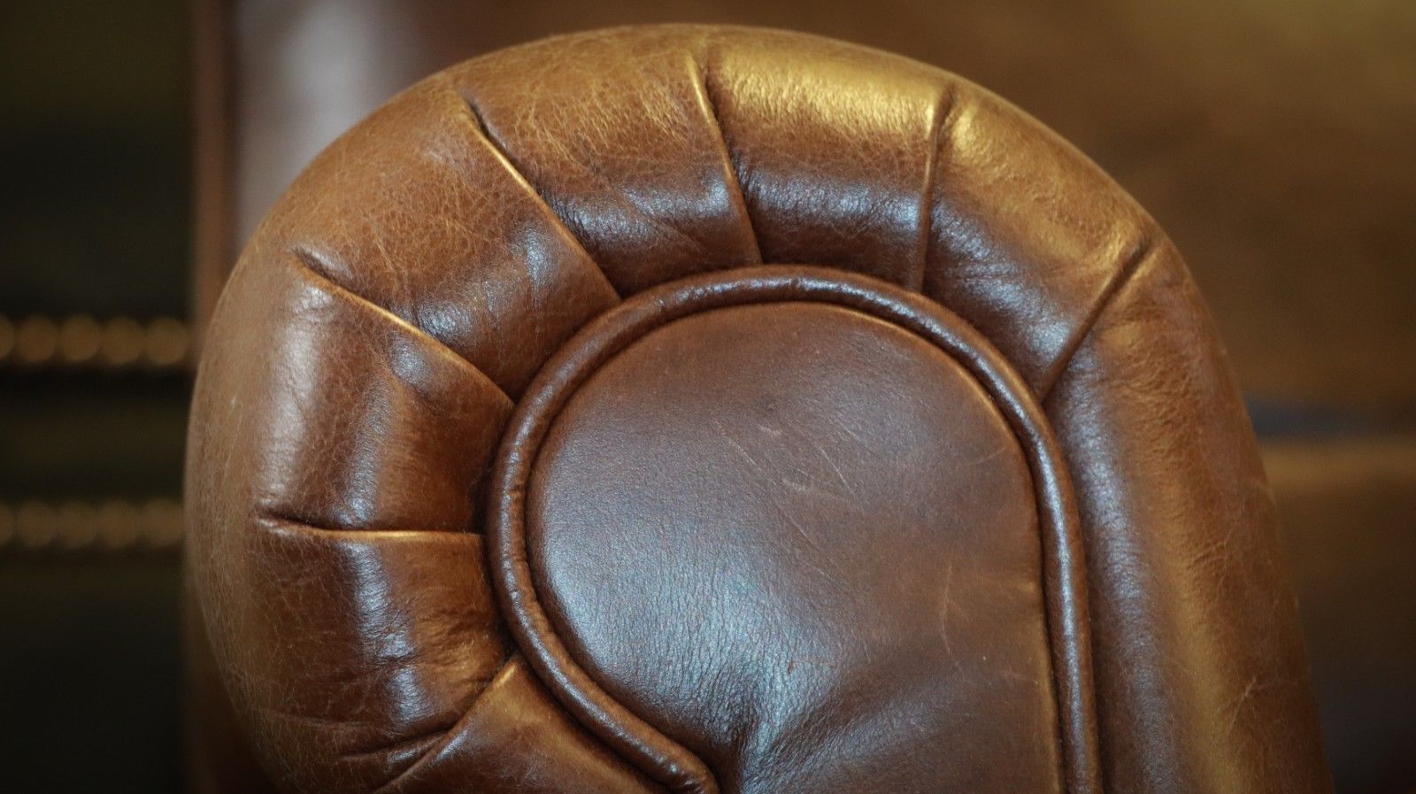 Furniture Stunning Whitehead Designs Langdon 3 Seater Leather Club Sofa Saddle Tan Brown🚚 photo