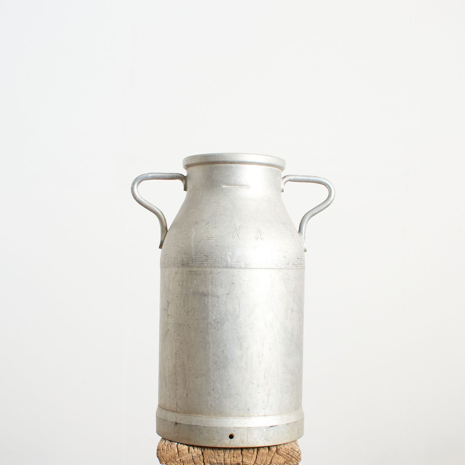 Antique French Aluminium Milk Churn  E photo furniture