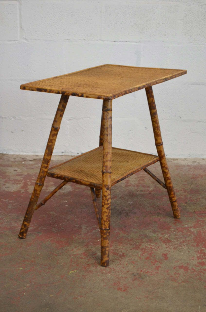 Antique Aesthetic Movement Bamboo Side Table photo vintage