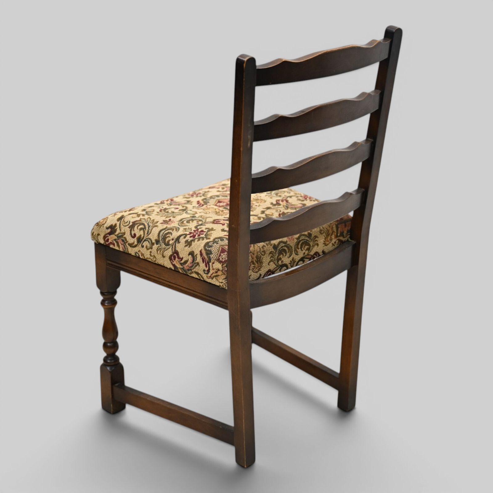 4 Old Charm Oak Dining Chairs Ladderback Tudor Fabric Light Oak Free Uk Delivery photo buy