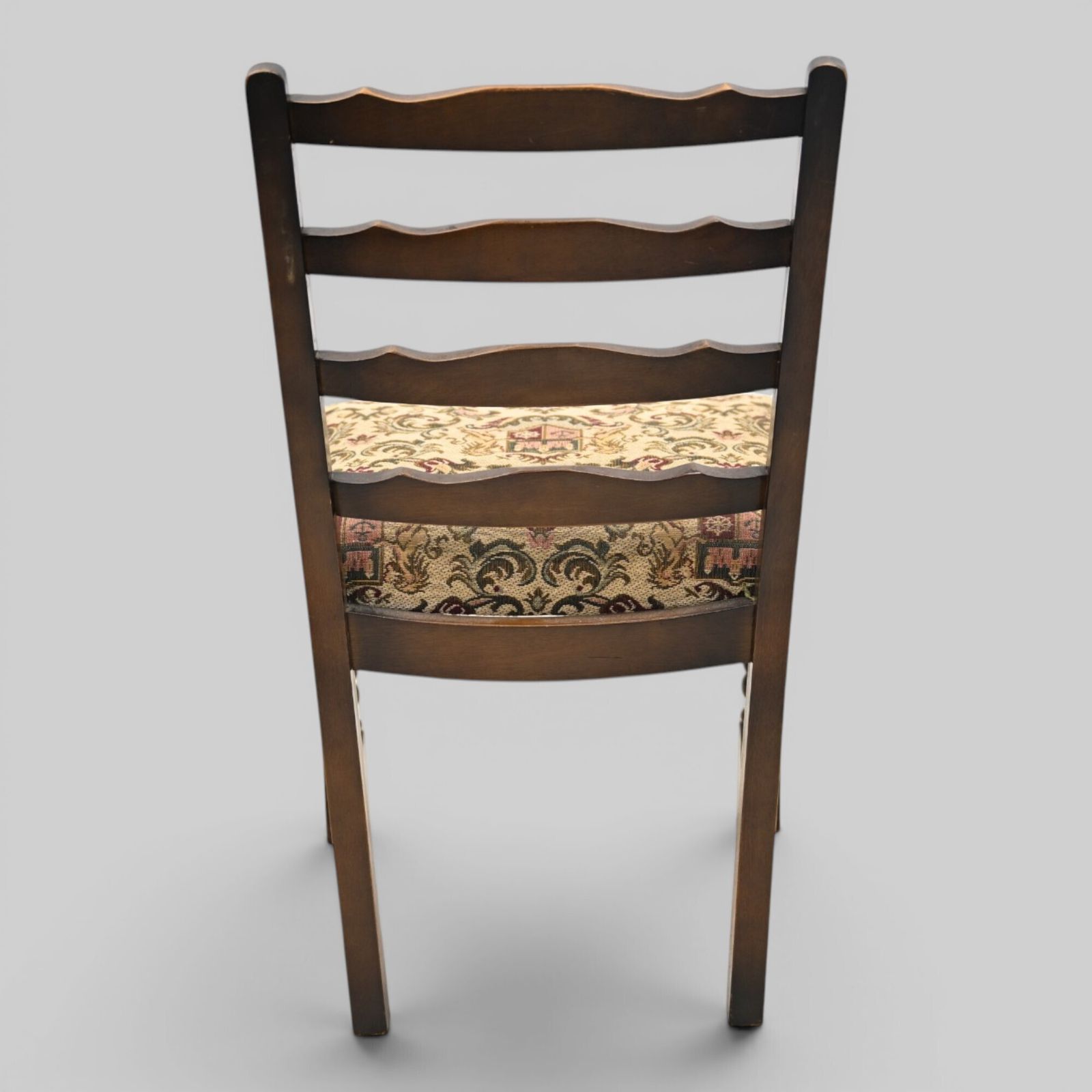4 Old Charm Oak Dining Chairs Ladderback Tudor Fabric Light Oak Free Uk Delivery photo vintage