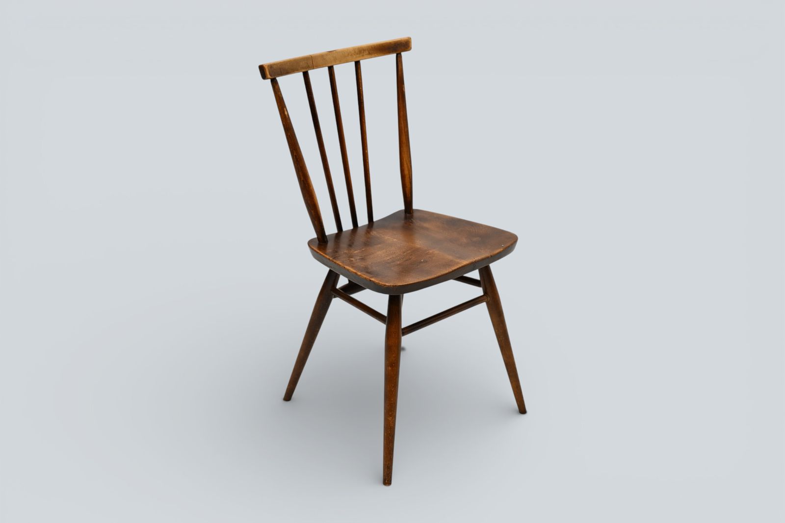 Furniture 5 Ercol Stick Back Chairs Multi Purpose 1950s Waxed Finish Free Uk Delivery photo