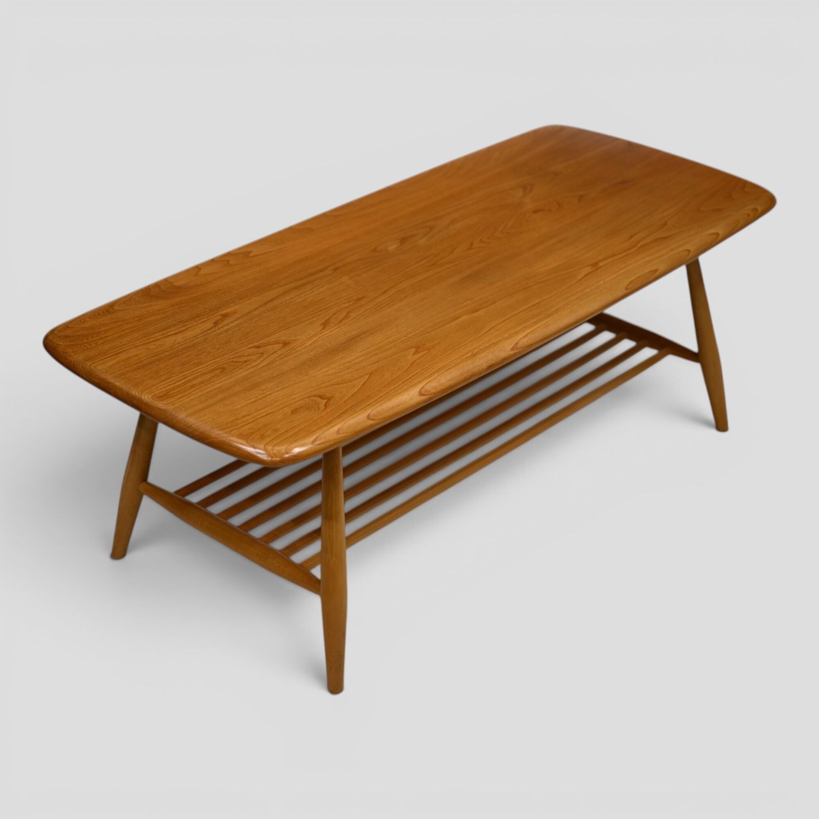 Ercol Occasional/Coffee Table With Magazine Slats #459 Light Free Delivery* photo vintage