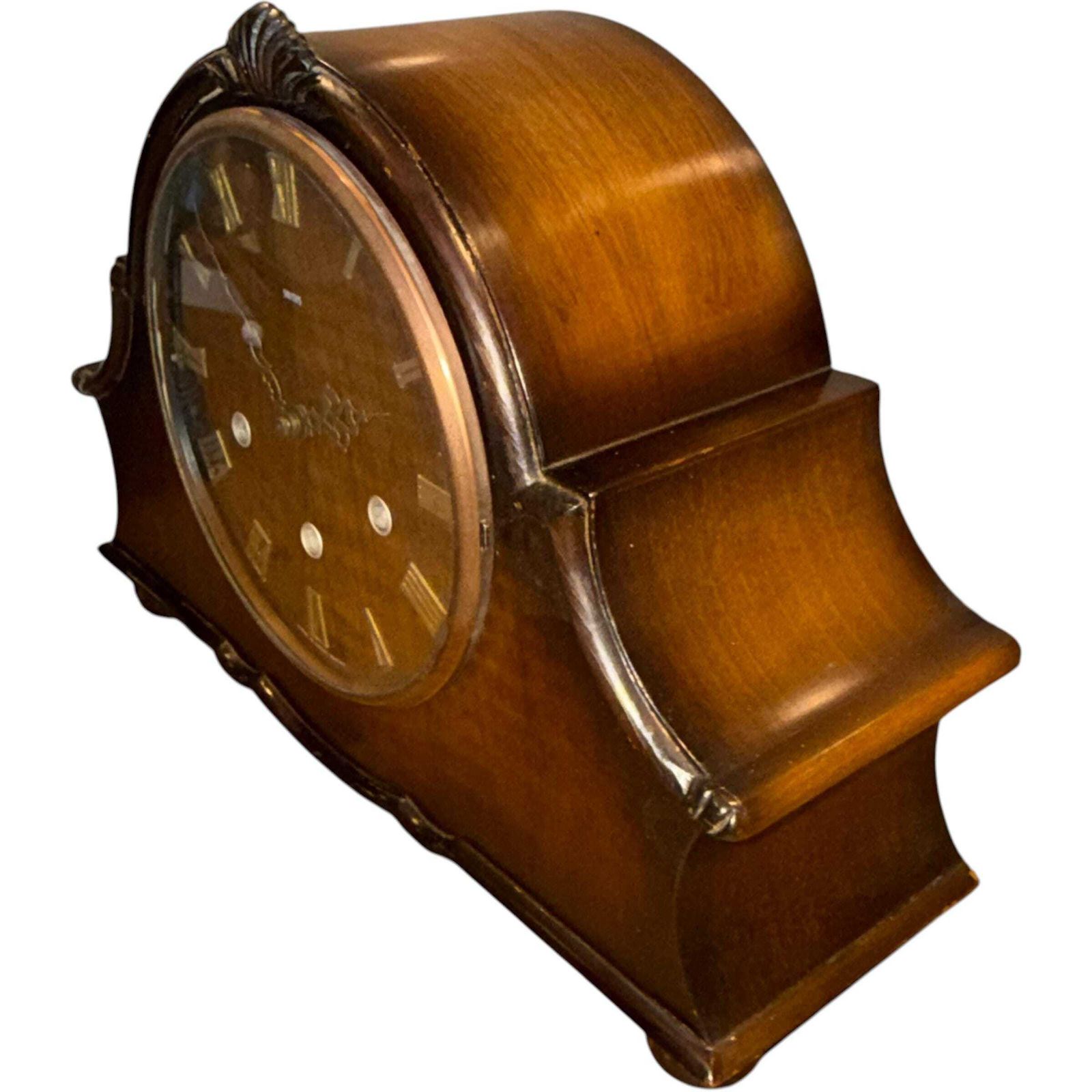 Vintage Smiths Winchester Mantel Clock Westminster Chime Mid Century Clock photo for sale