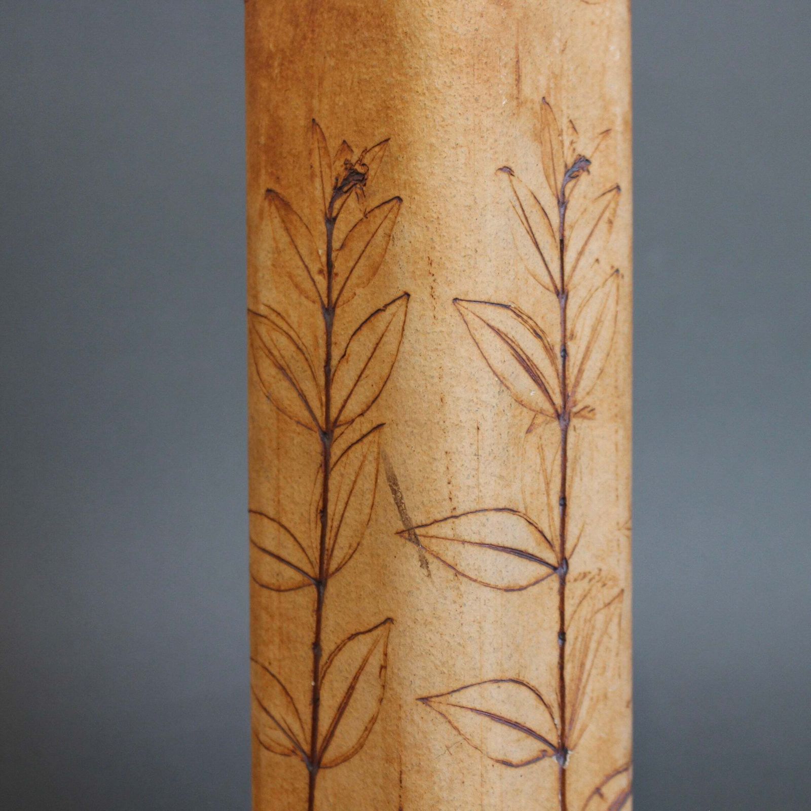 Home Decor French Stoneware Vase By Raymonde Leduc (Circa 1960s 70s) photo
