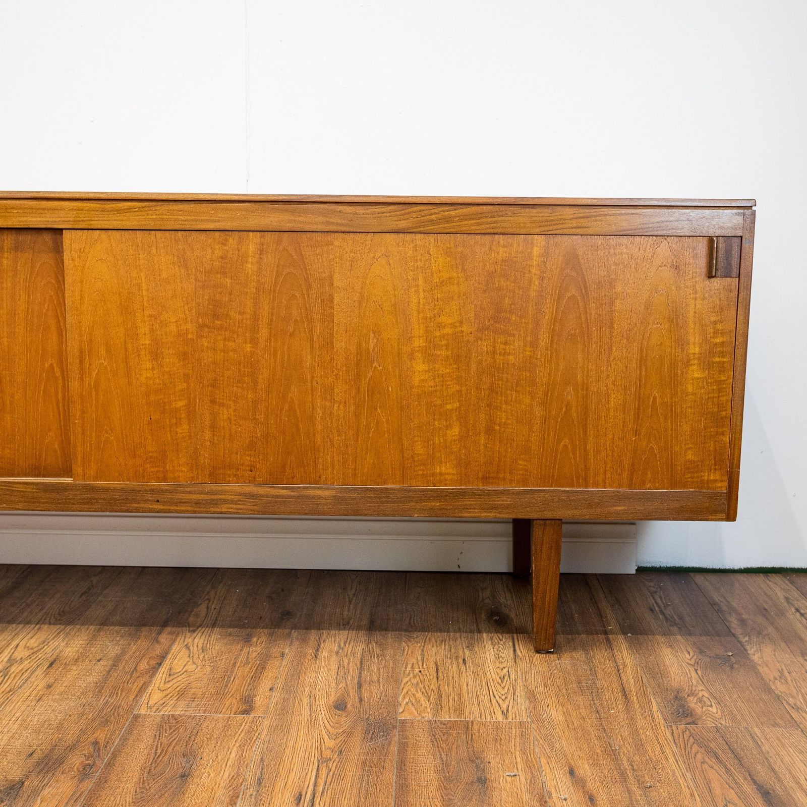 photo for sale Archie Shine Long Teak Sliding Door Sideboard