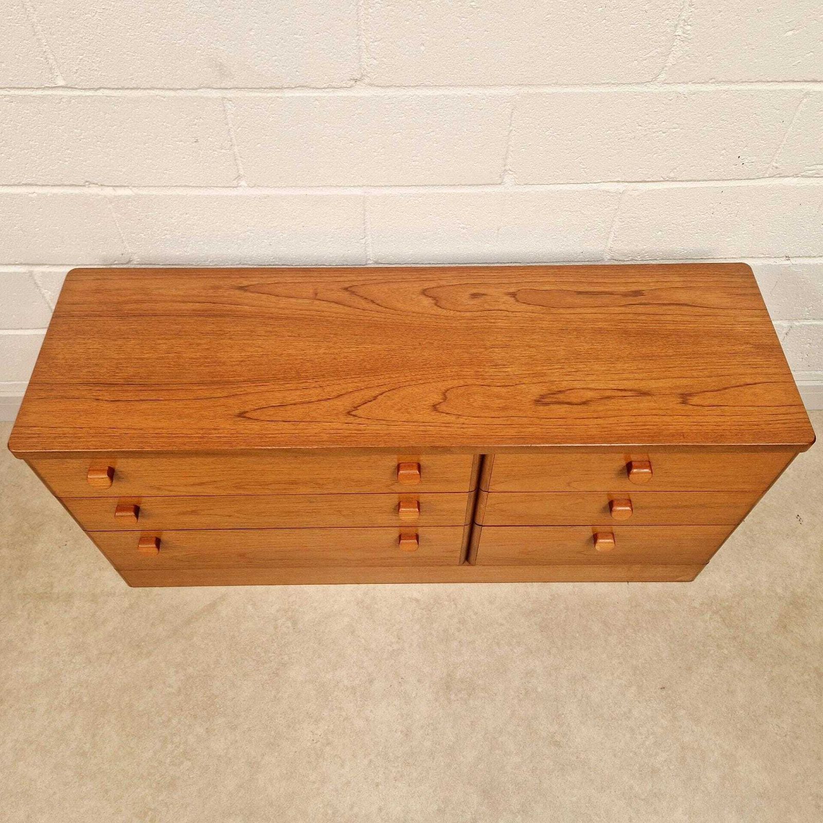John & Sylvia Reid For Stag Vintage Mid Century Double Length Chest Of Drawers Pg199 photo 459.0