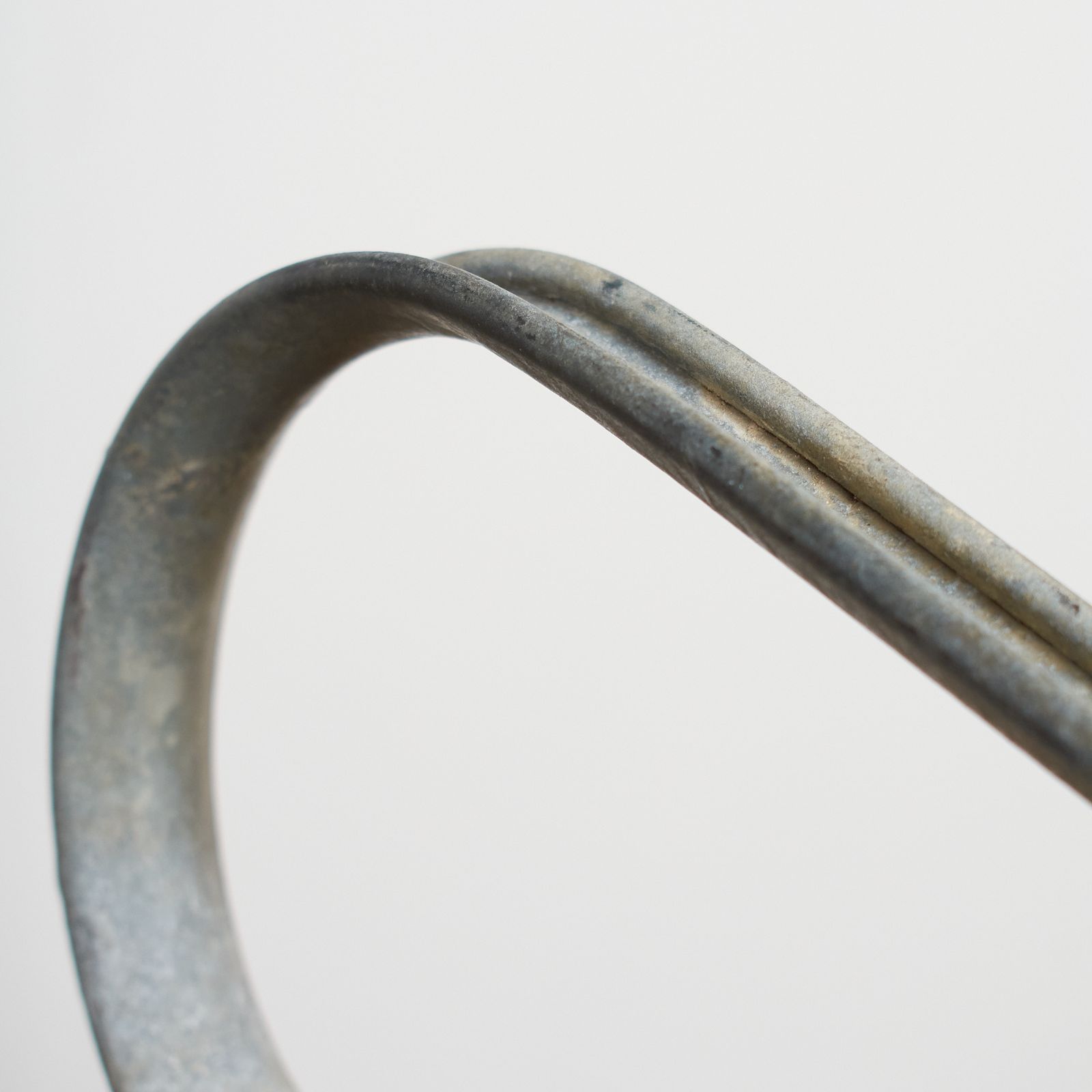 Medium Antique Galvanised Long Spout Watering Can photo vinterior