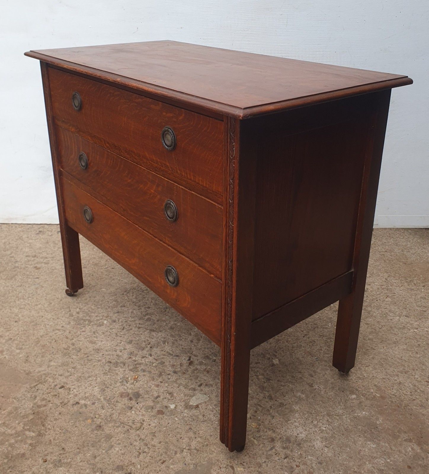 Oak Art Deco / Arts And Crafts Chest Of Drawers photo furniture