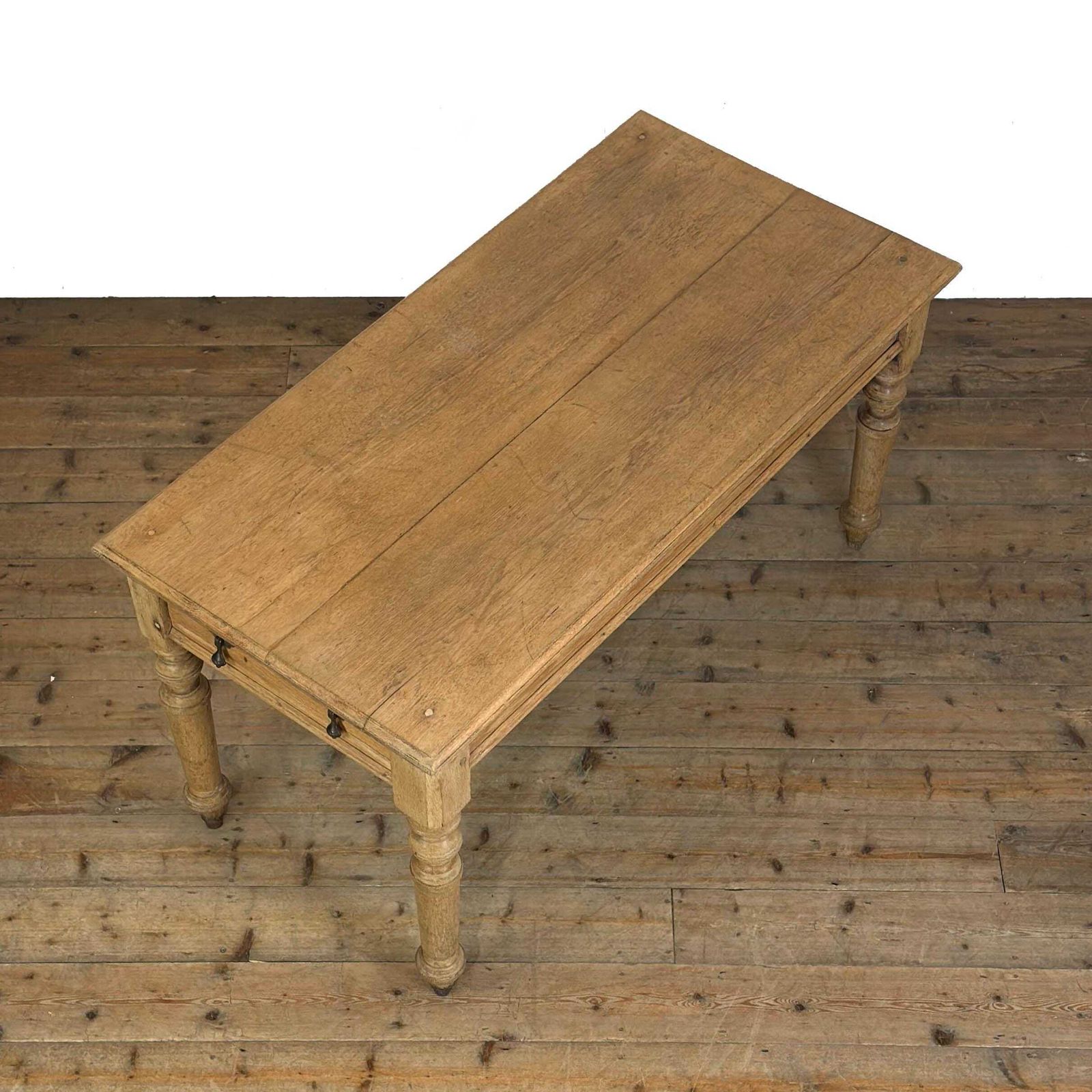 Antique Light Oak Kitchen Table | Kitchen Table | Antique Dining Table | Antique Pine Tables photo for sale