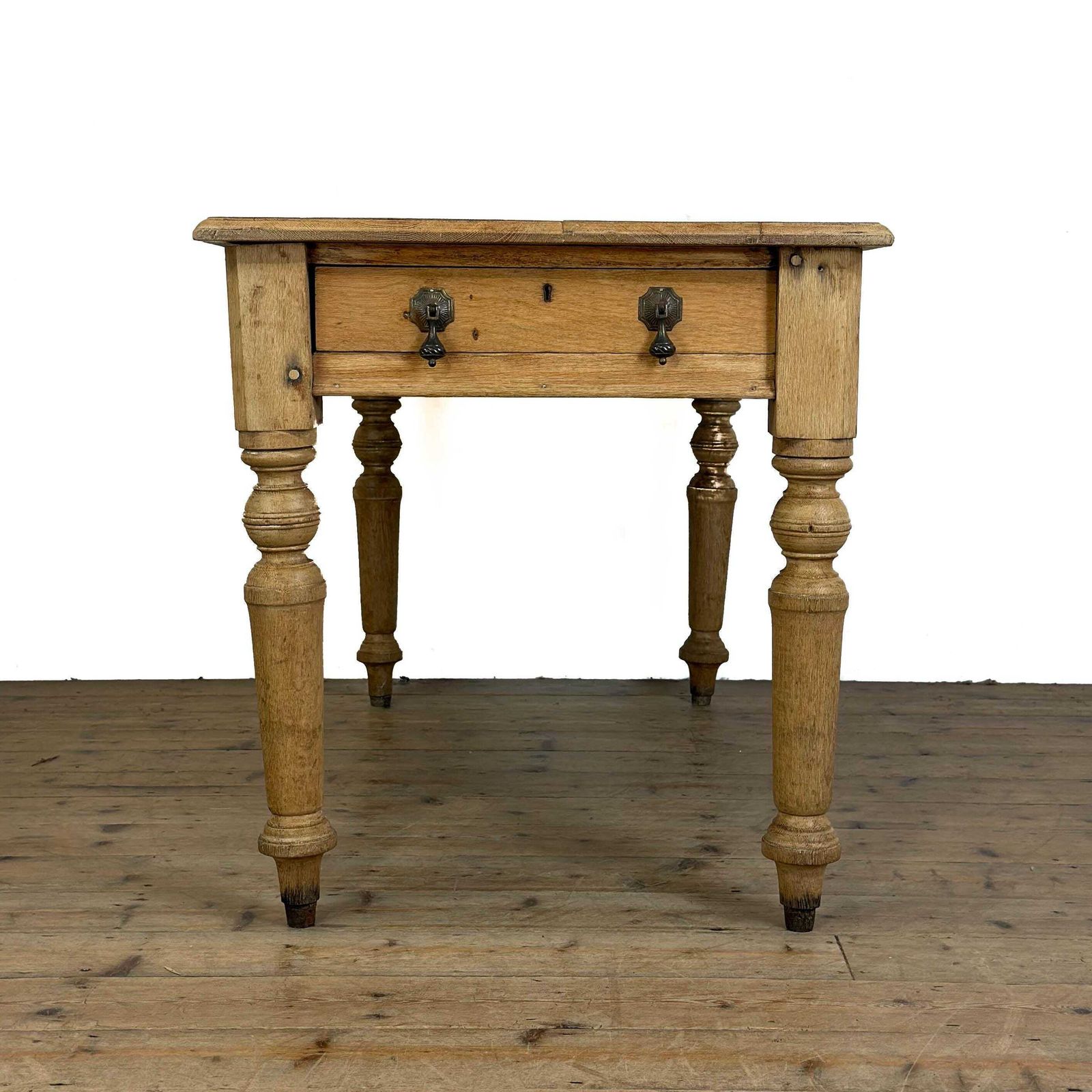 Antique Light Oak Kitchen Table | Kitchen Table | Antique Dining Table | Antique Pine Tables photo Furniture