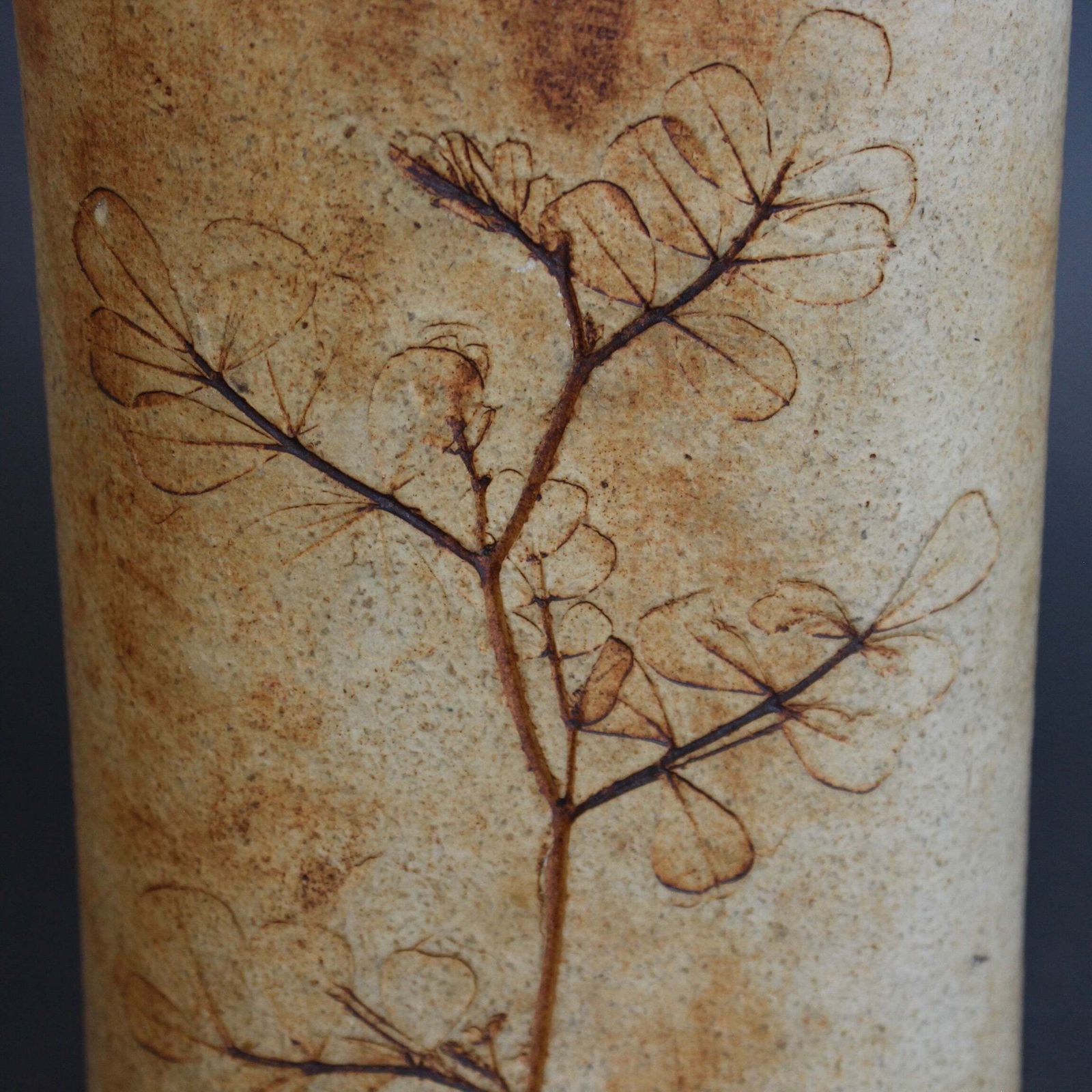 Vintage French Stoneware Vase By Raymonde Leduc photo vintage